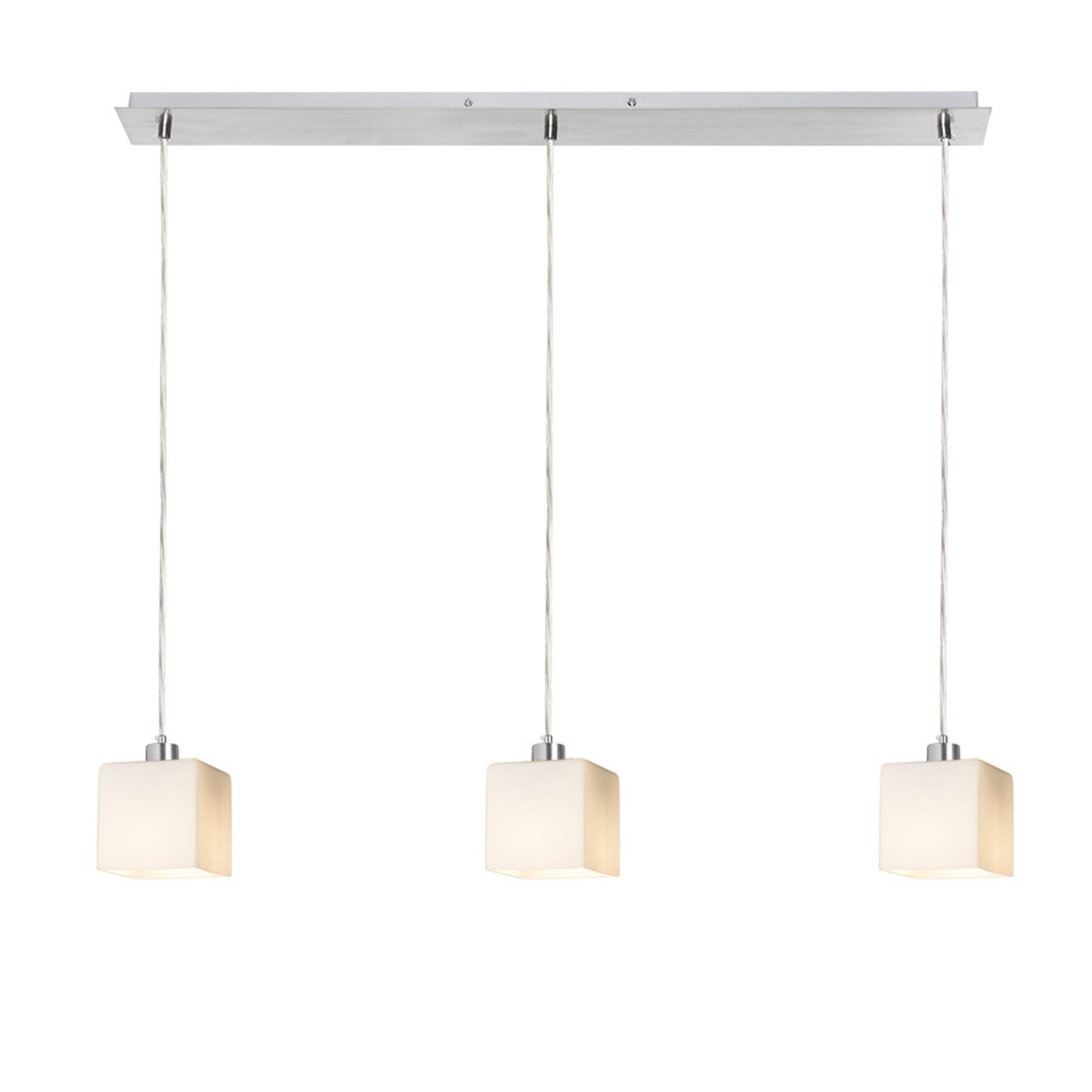 RENDL pendant lamp DADOS III 80 pendant opal-colored glass/chrome 230V LED E27 3x11W R14022 2