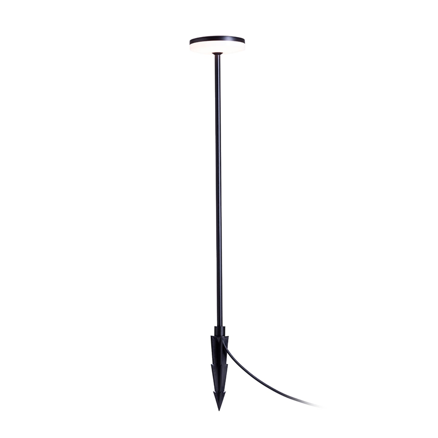 RENDL outdoor lamp SEMPLICE 80 floor / on spike black matte acrylic 230V LED 12W IP54 3000K R14195 1