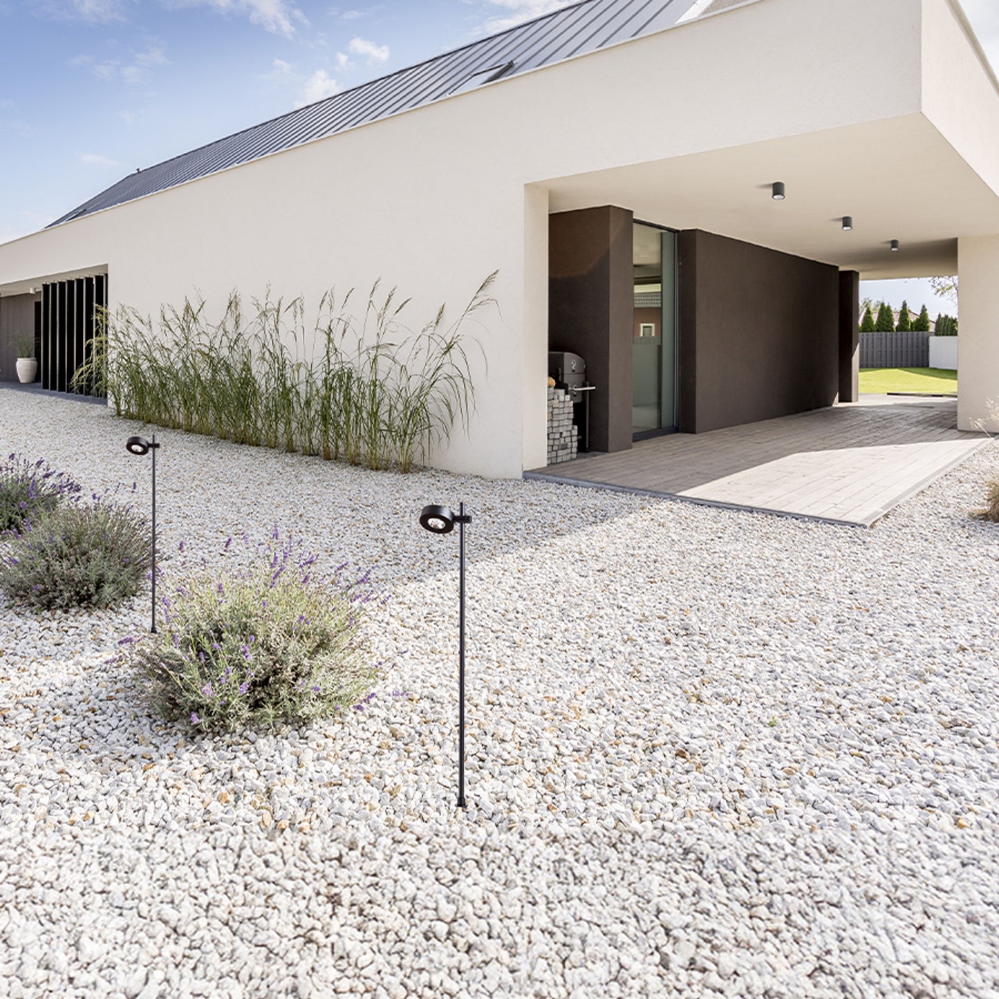 RENDL outdoor lamp KATONA floor / on spike black 230V LED 7W 70° IP54 3000K R14196 6