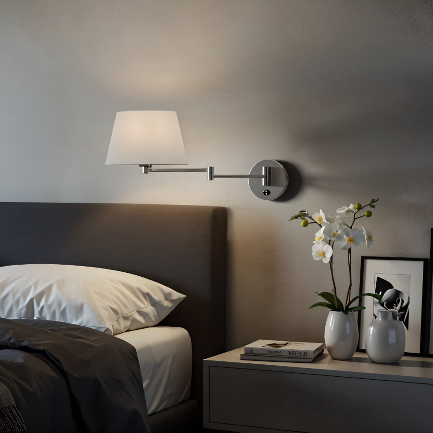 RENDL shades, shade bases, pendent sets AVENIDA wall base matt nickel 230V LED E27 11W R14376 4