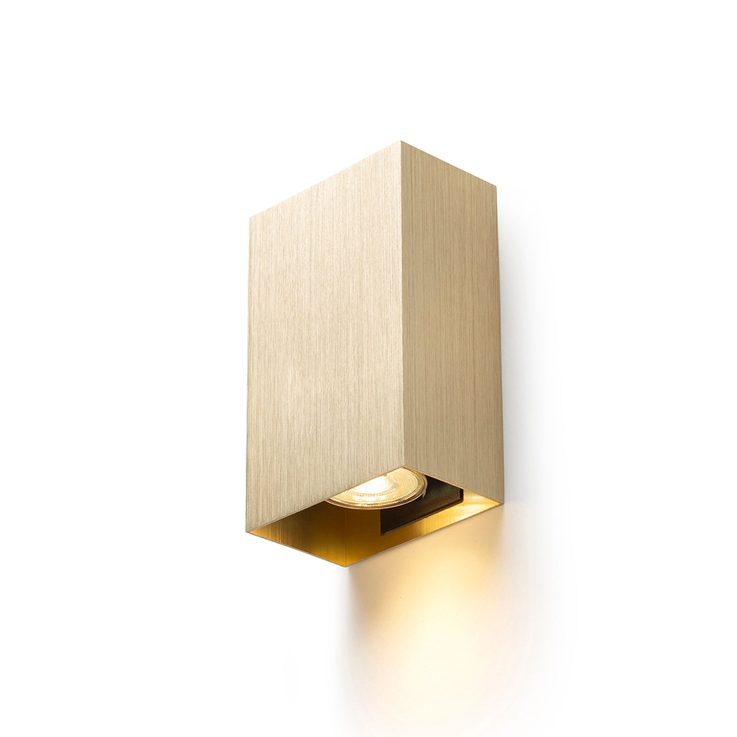 RENDL wall lamp CAPRI RC wall brushed brass 230V LED GU10 2x9W R14417 2