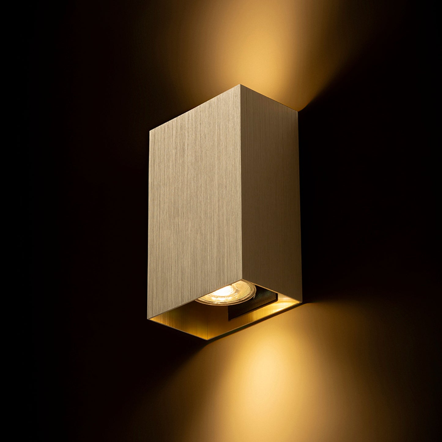 RENDL wall lamp CAPRI RC wall brushed brass 230V LED GU10 2x9W R14417 4