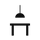 Éclairage de table à manger