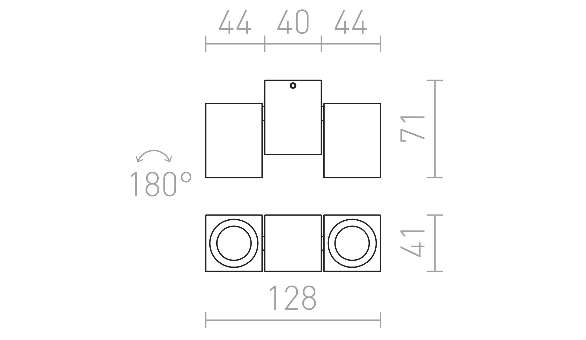 MARVEL II ENCASTRABLE INCLINABLE - Product sketch