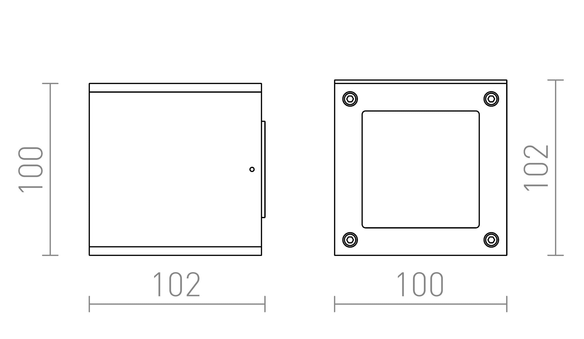DIBI DUO murale lampe - Product sketch