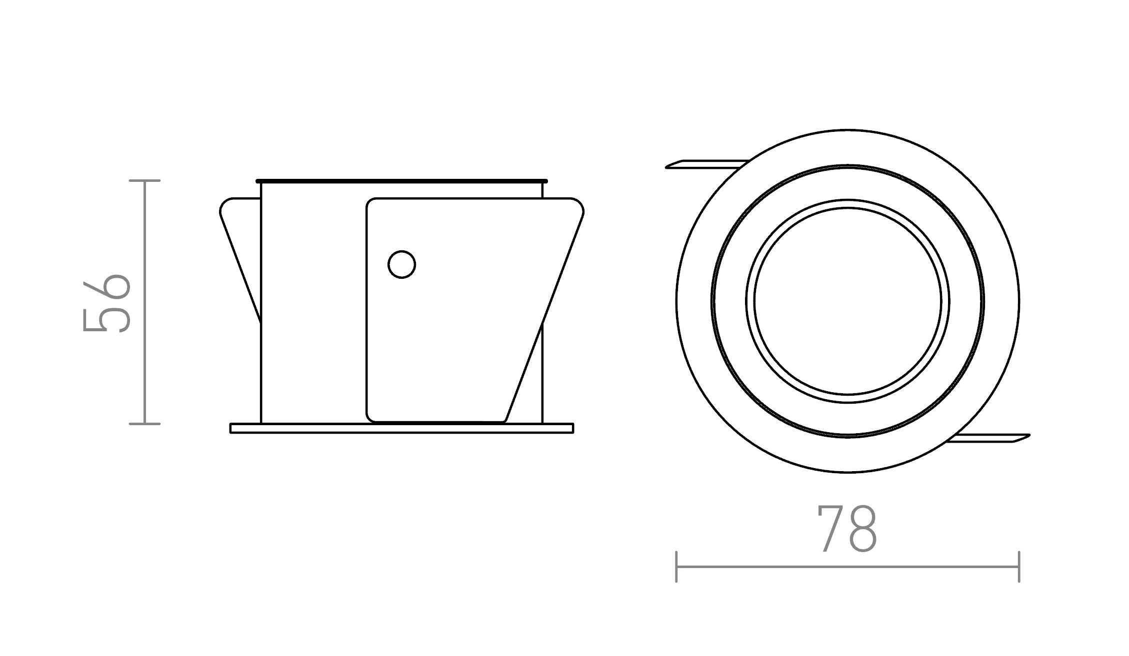 ESIX ENCASTRABLE - Product sketch
