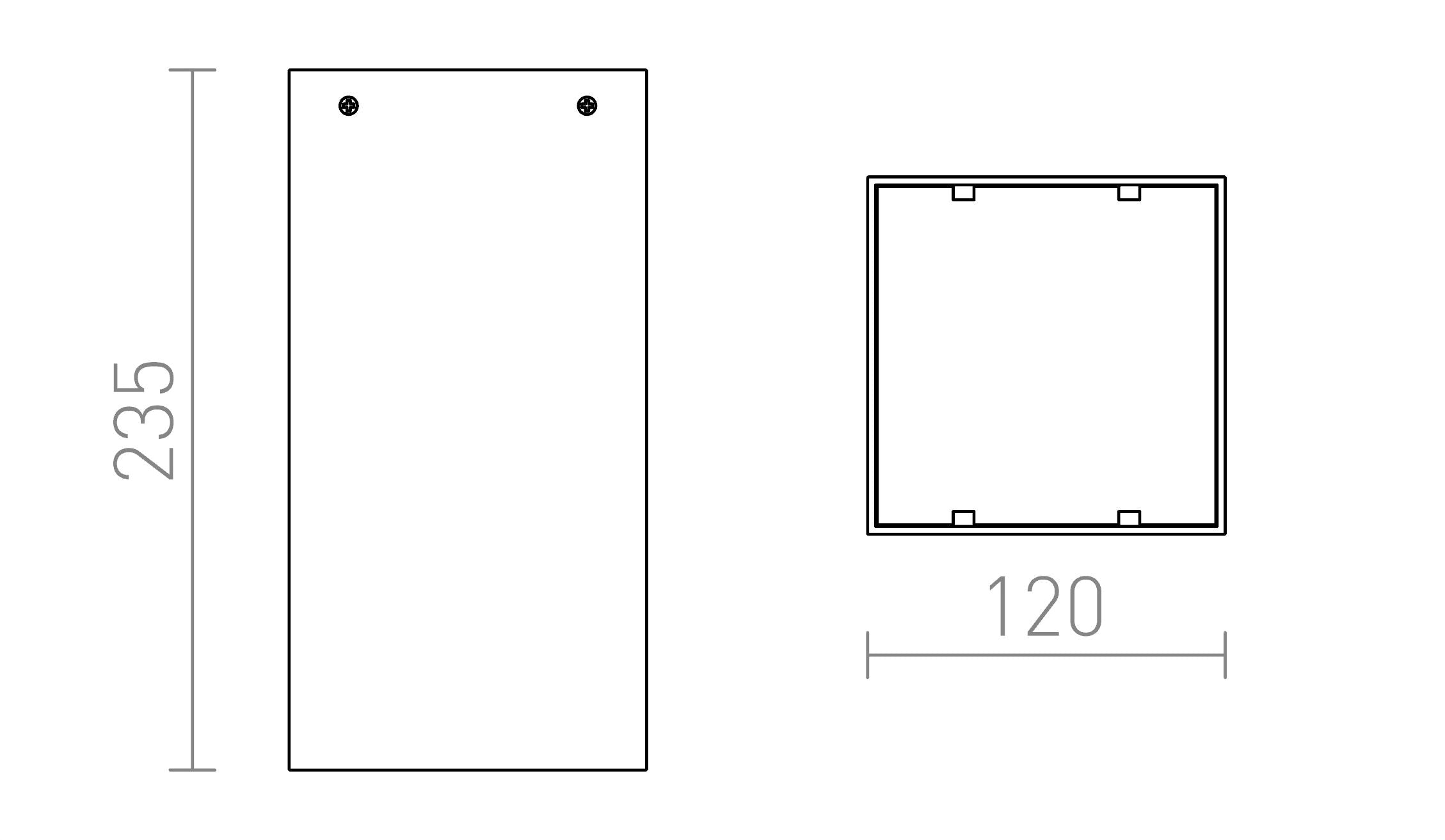 MEA CARRÉ - Product sketch