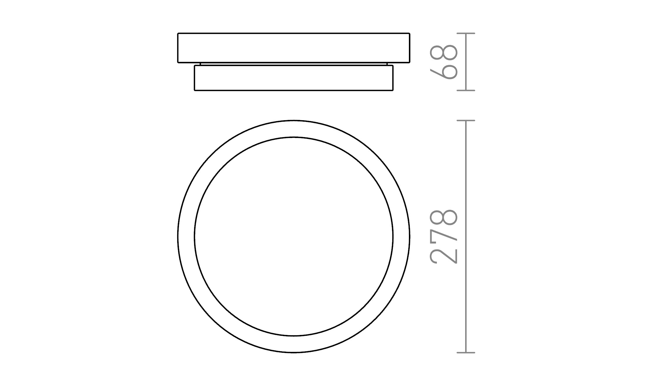 GORRA  plafonnier lampe - Product sketch