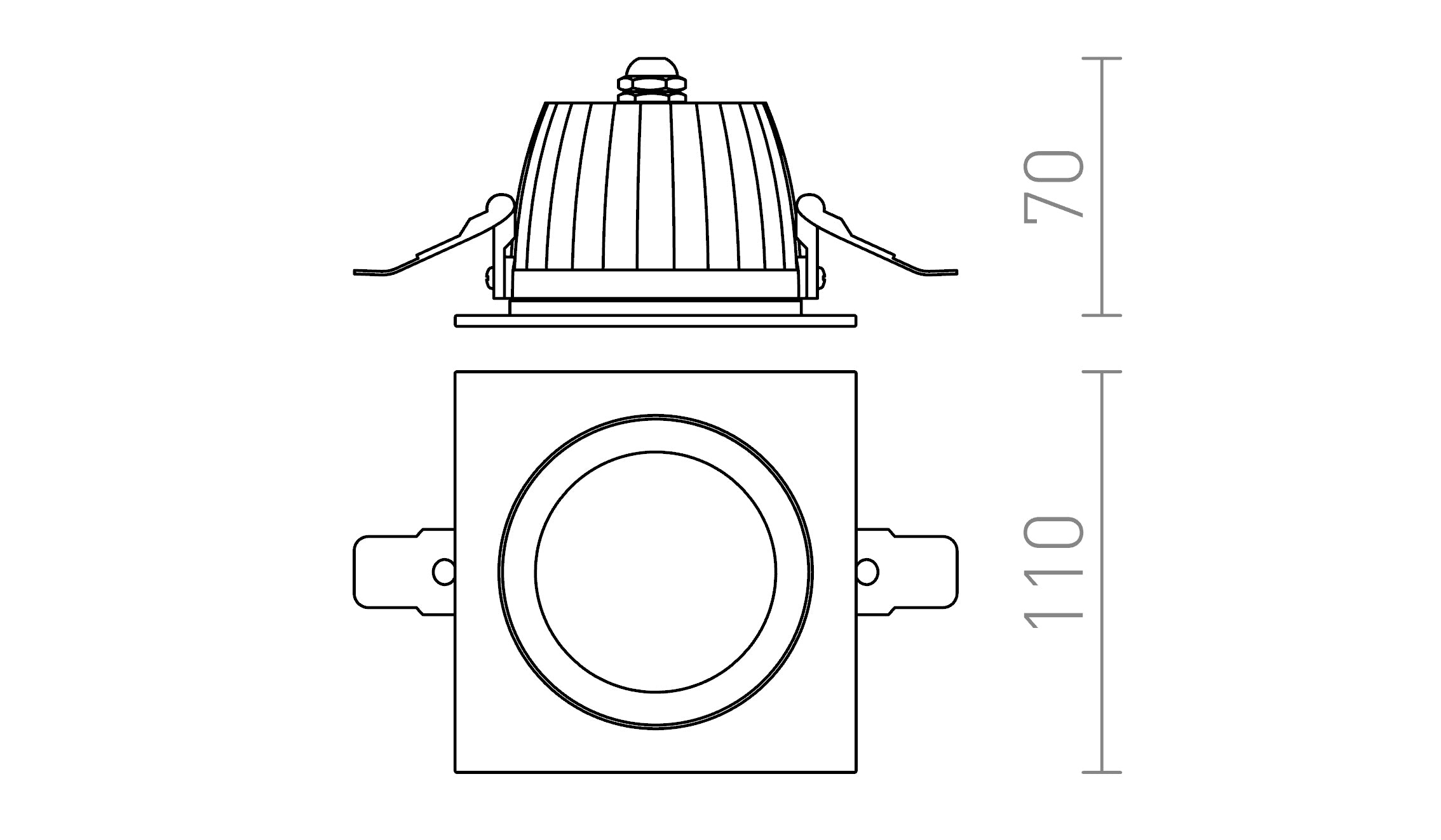 AMIGA CARRÉ - Product sketch