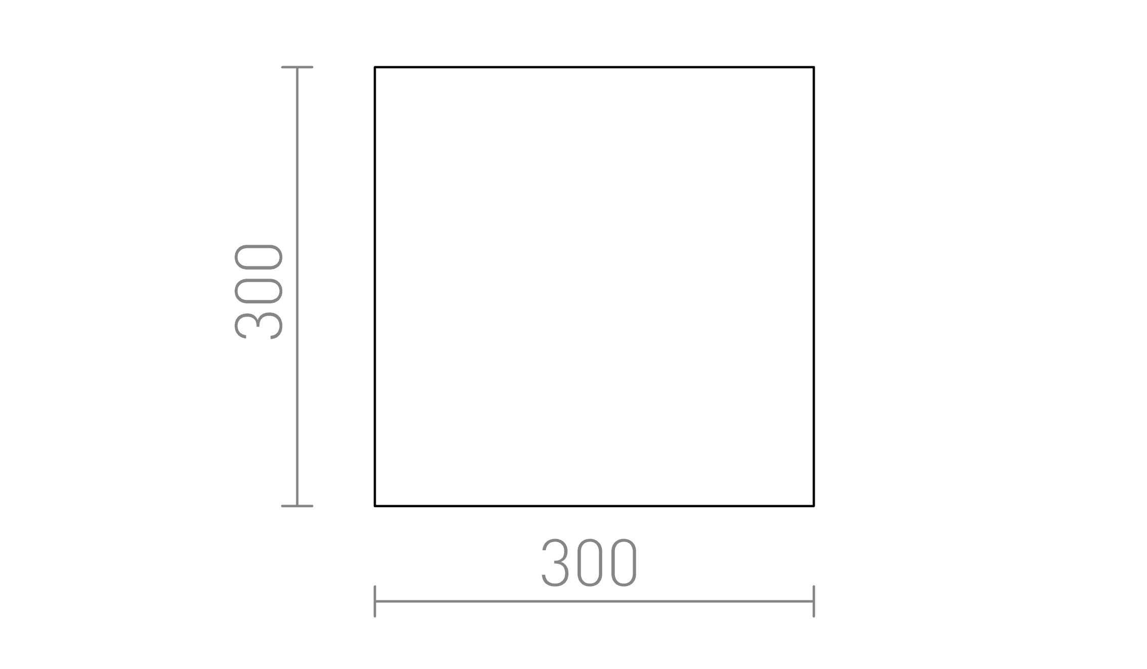DIFFUSEUR SQ 30 - Product sketch