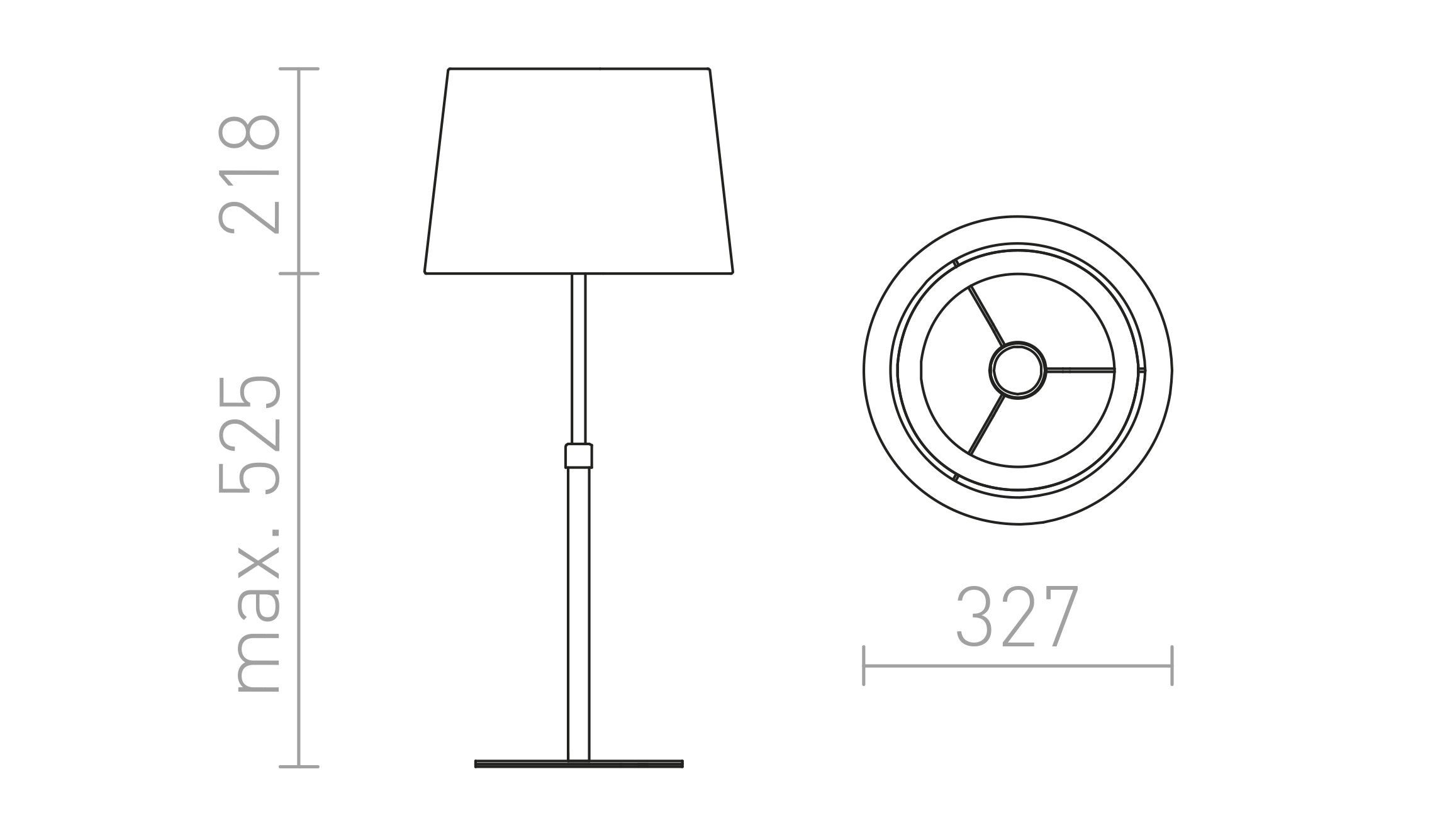 ESPLANADE DE TABLE - Product sketch