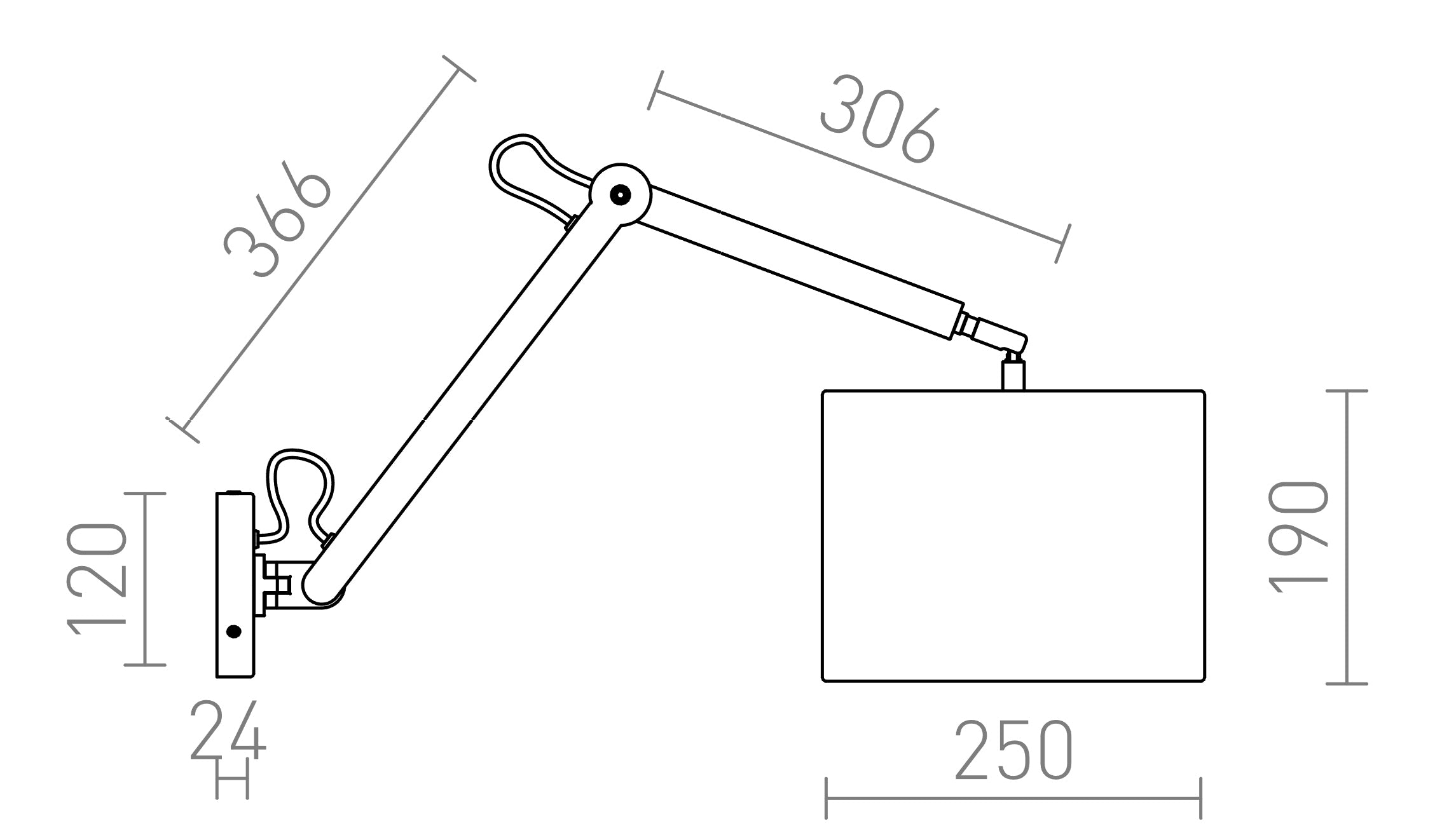 MADISON APPLIQUE MURALE - Product sketch
