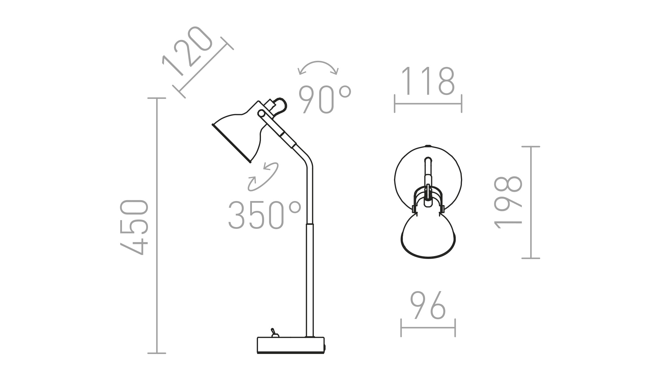 ROSITA DE TABLE - Product sketch