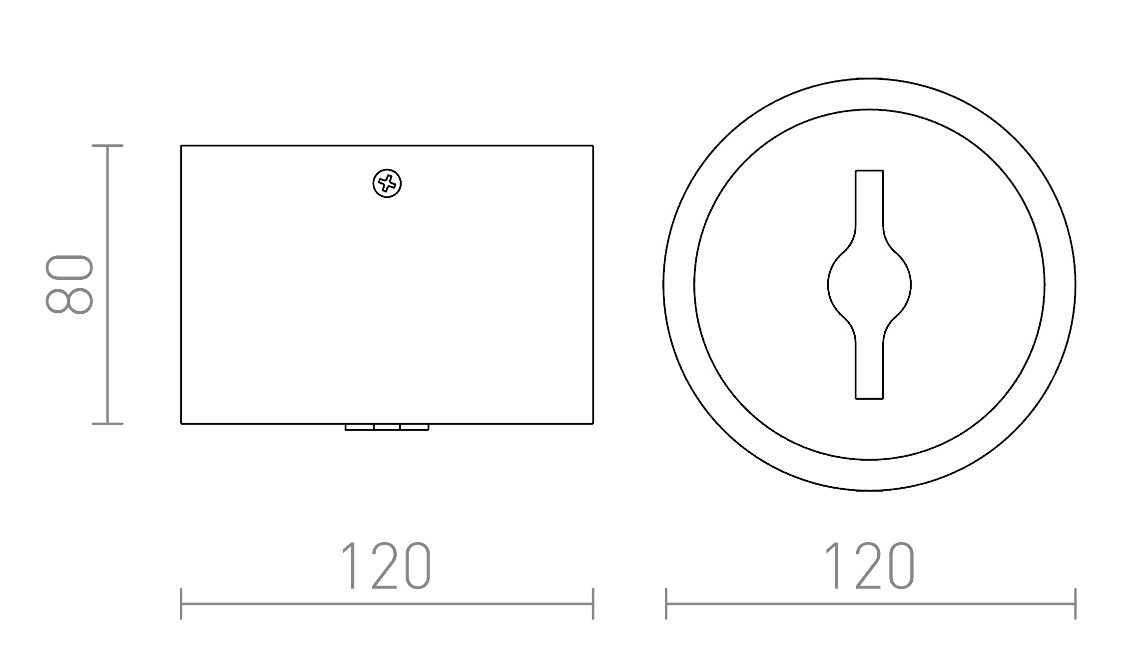 KELLY LED PLAFONNIER - Product sketch