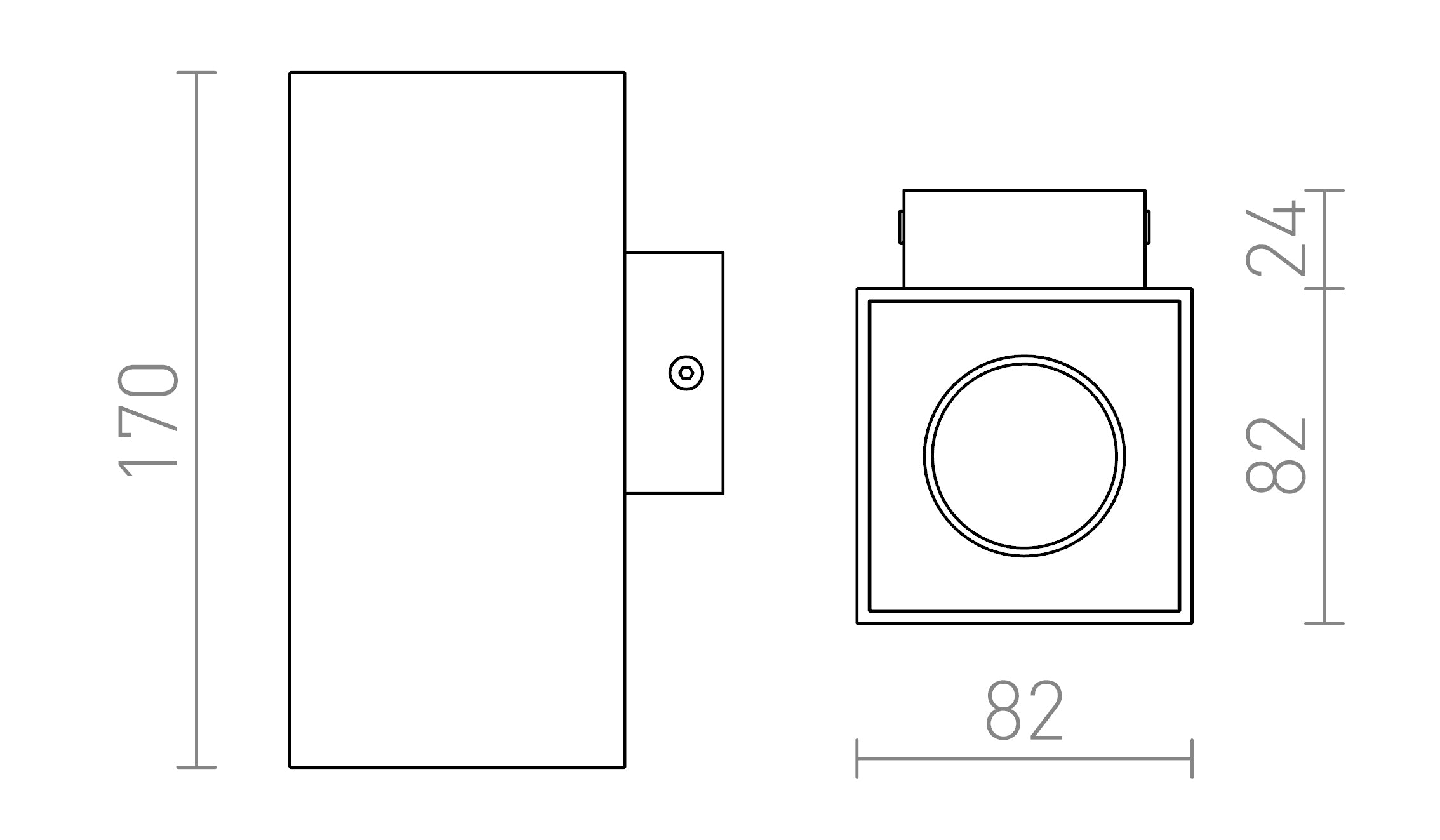 AGATE APPLIQUE MURALE - Product sketch