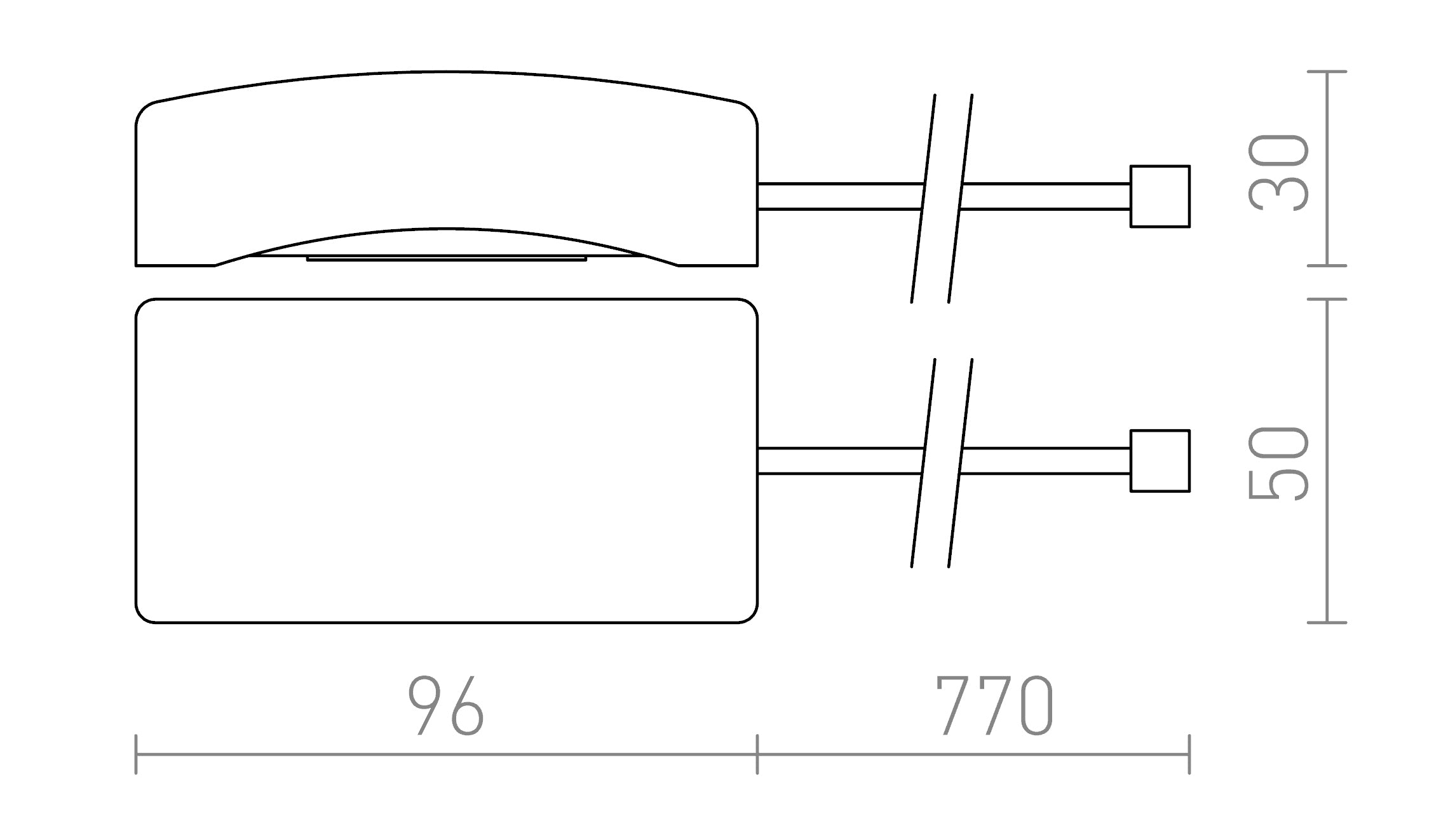 DÉTECTEUR AU PLAFOND - Product sketch