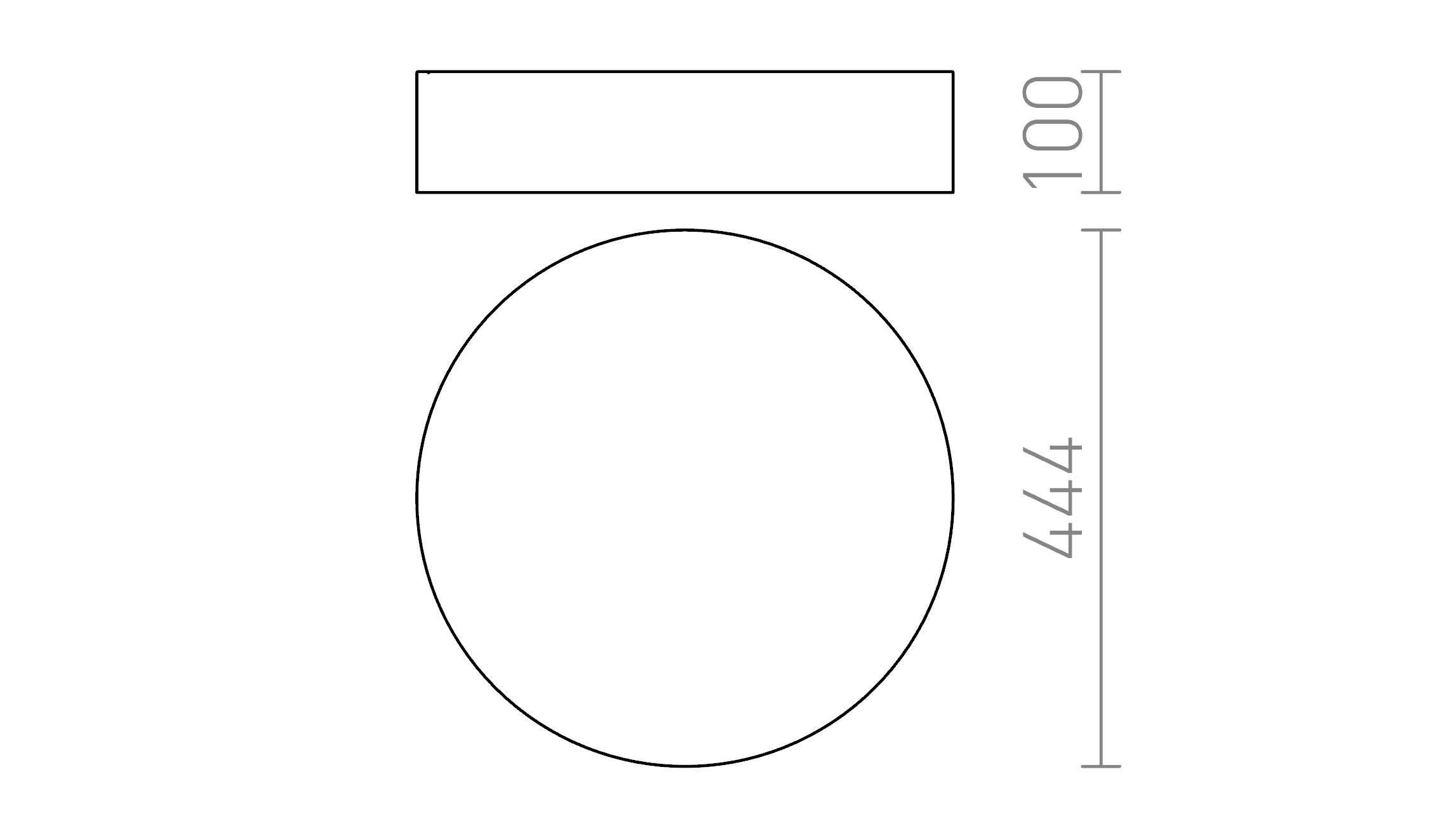 COIMBRA PLAFONNIER - Product sketch