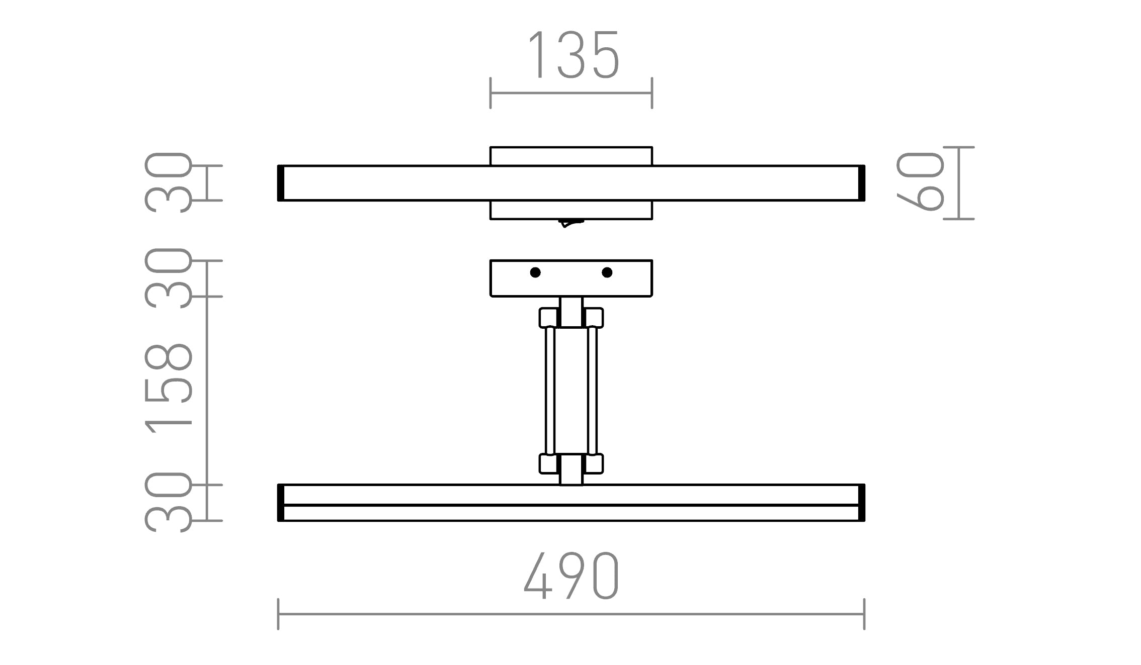 SWING POUR TABLEAU - Product sketch