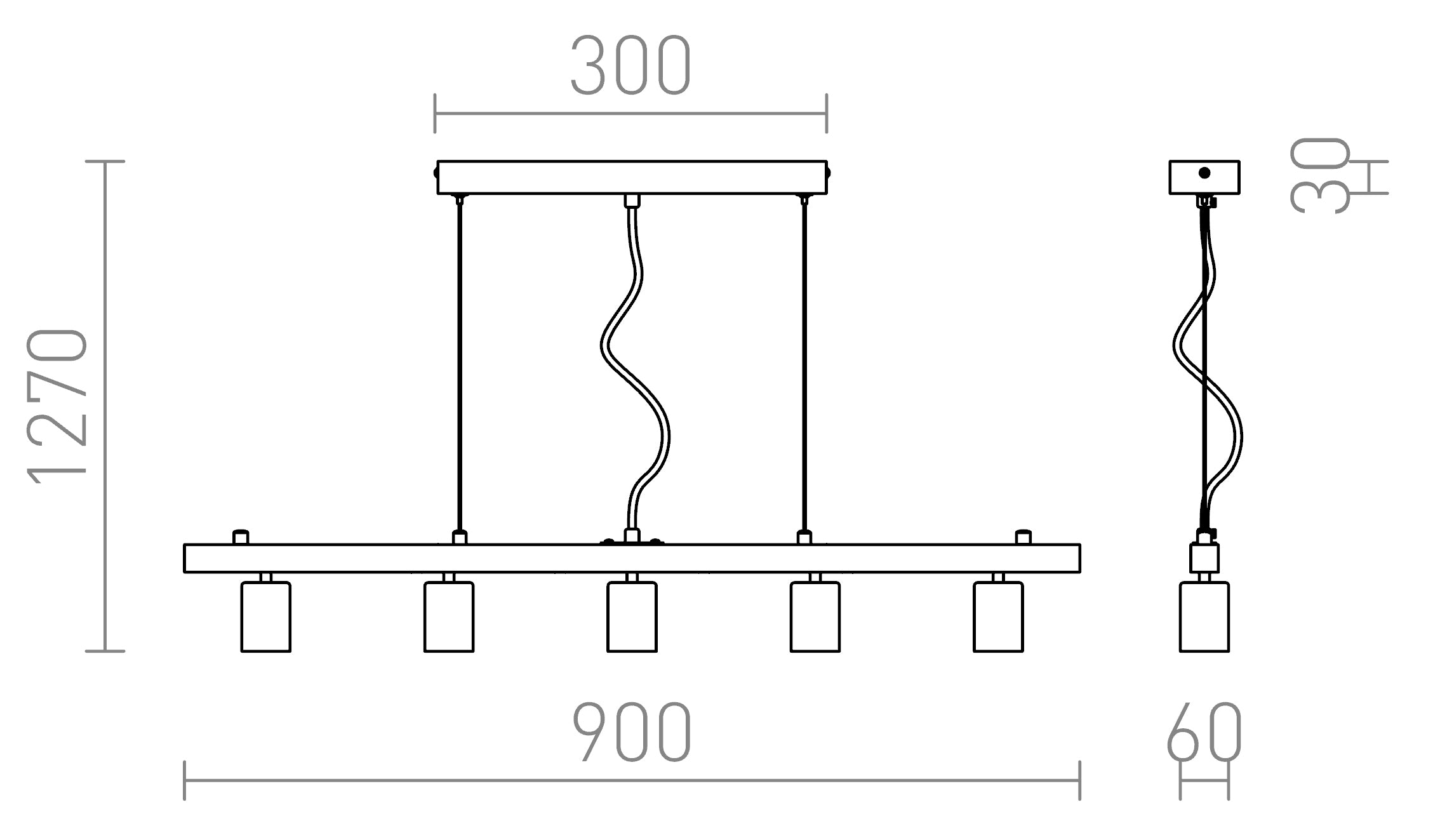 RALLONG SUSPENSION - Product sketch