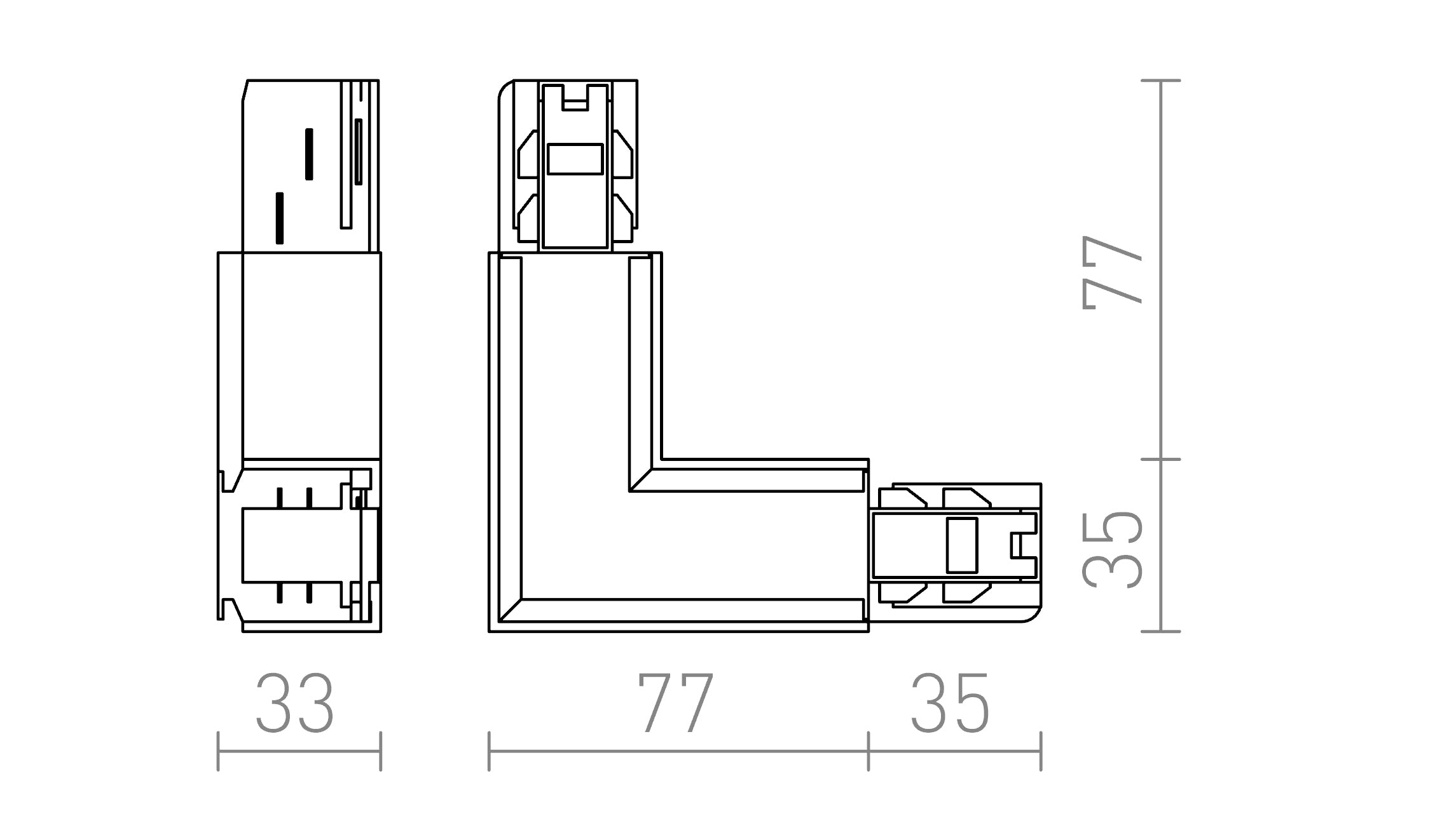 EUTRAC L CONNECTEUR INTERNE - Product sketch
