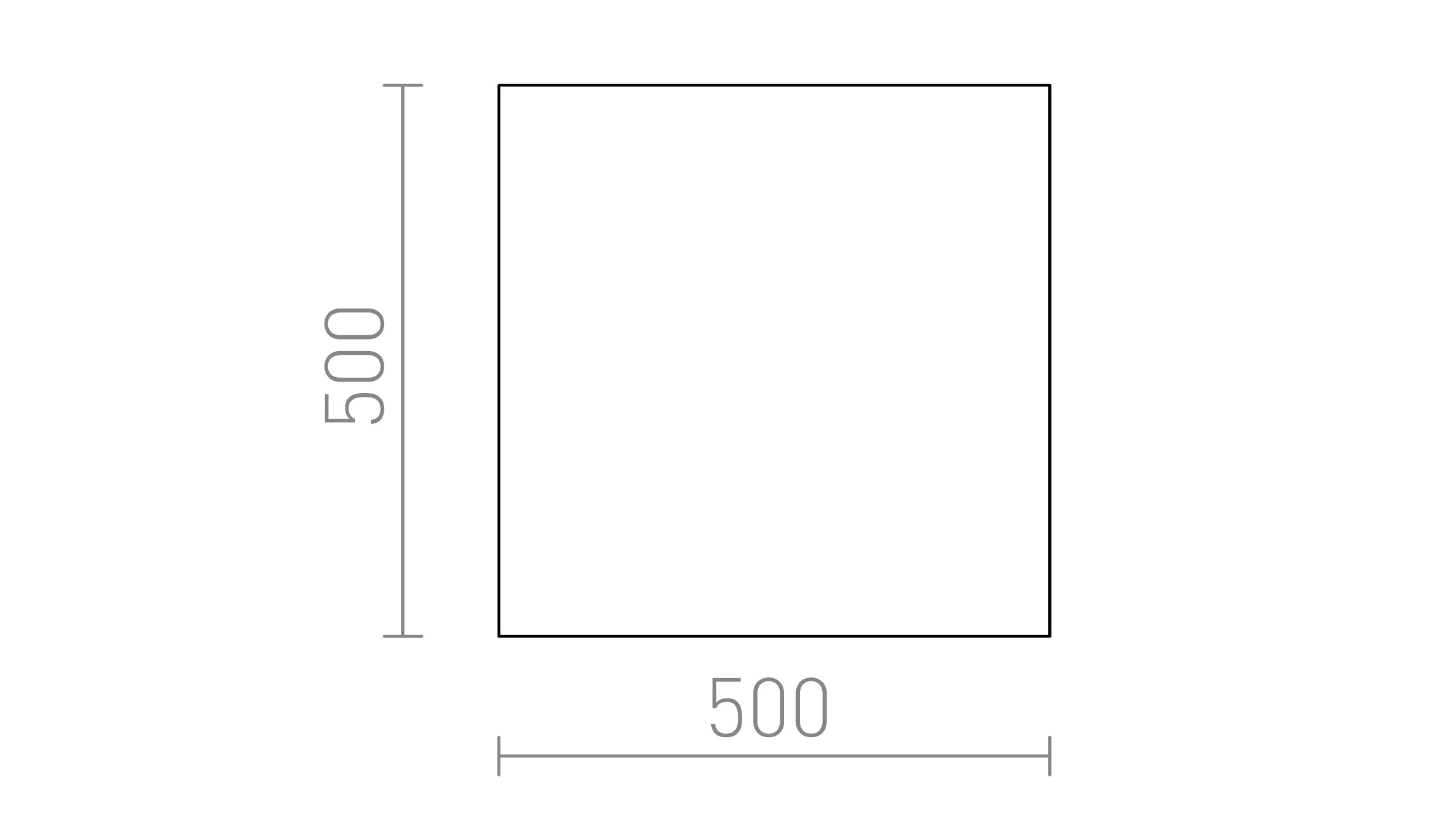 DIFFUSEUR SQ 50 - Product sketch