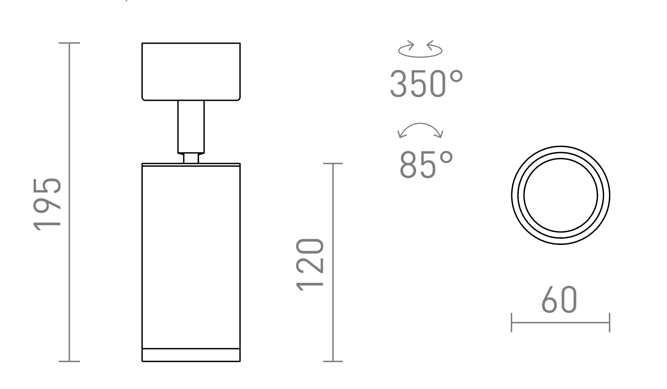 BELENOS PLAFONNIER - Product sketch