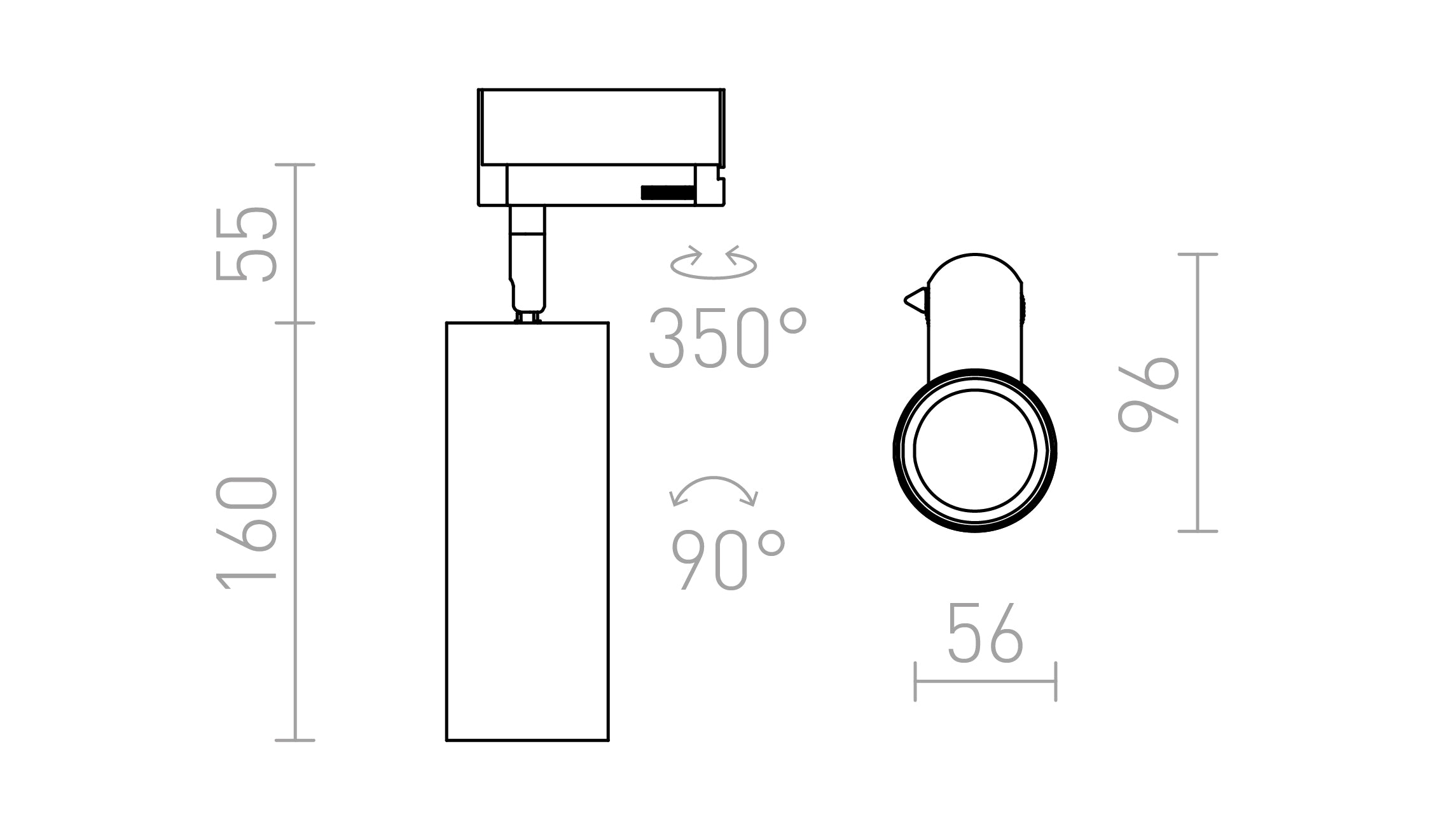 MAVRO DIMM POUR LA PISTE À 1 CIRCUIT - Product sketch
