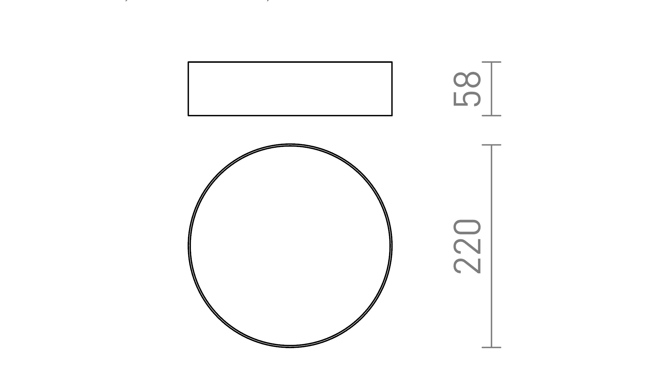 LARISA R 22 PLAFOND - Product sketch