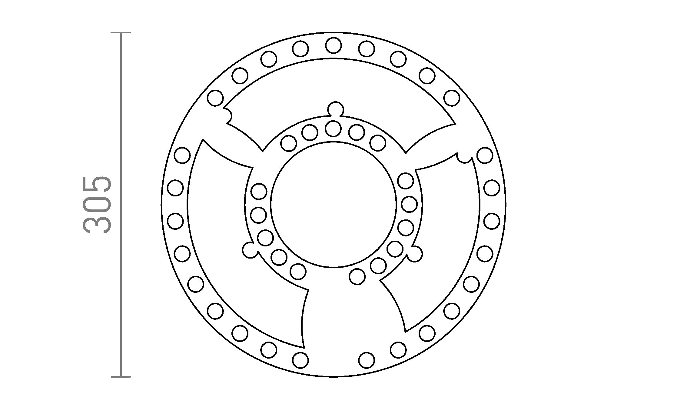 MODULE LED R 30 - Product sketch