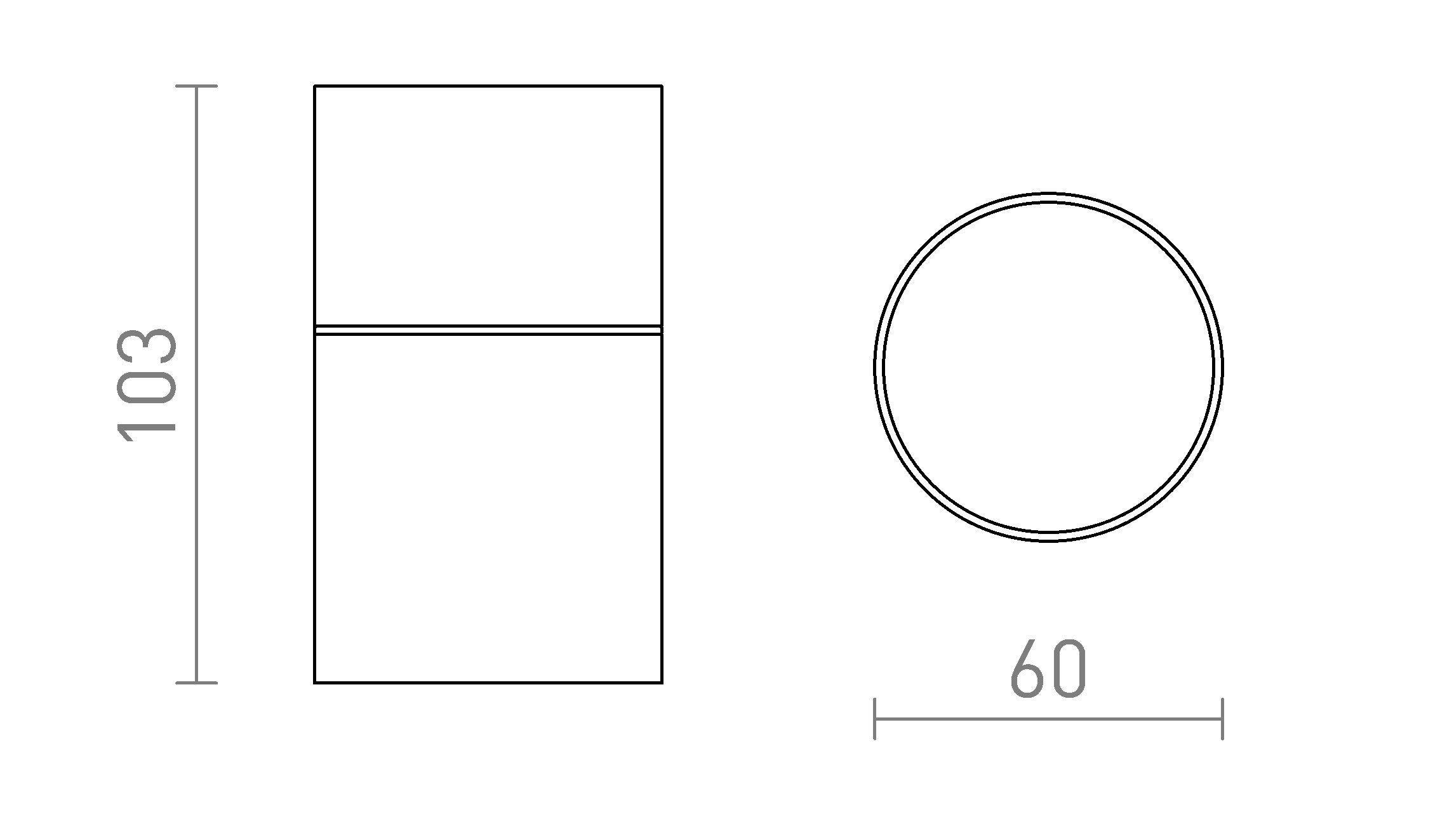 SORANO PLAFONNIER - Product sketch