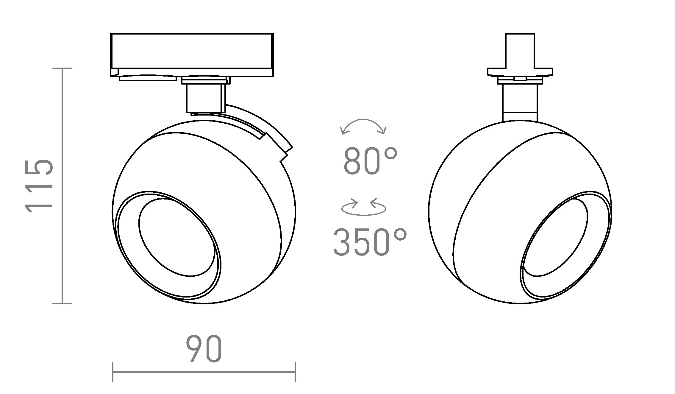 SIENA POUR RAIL MONOPHASÉ - Product sketch