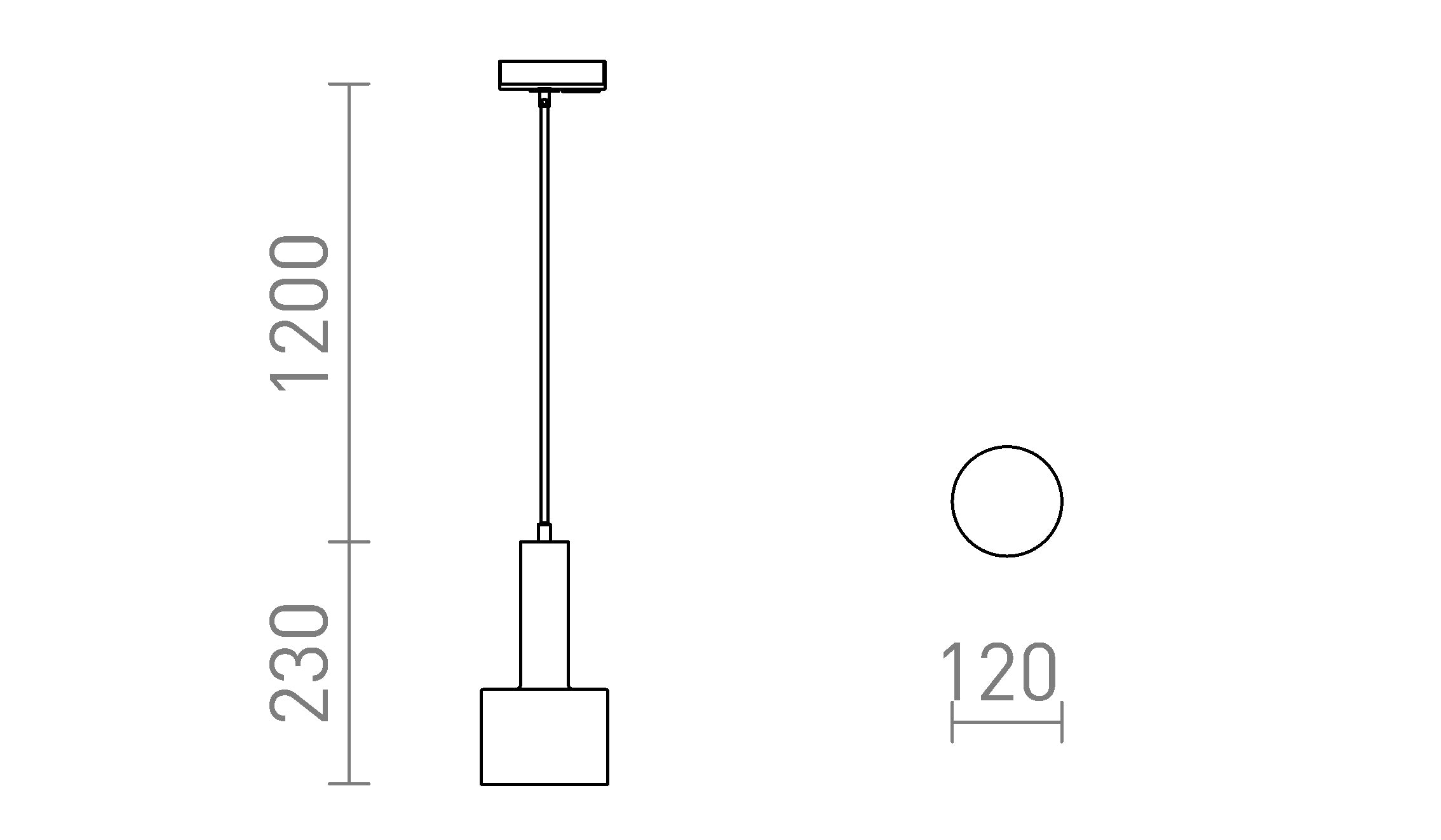 GIULIA 12 POUR RAIL MONOPHASÉ - Product sketch
