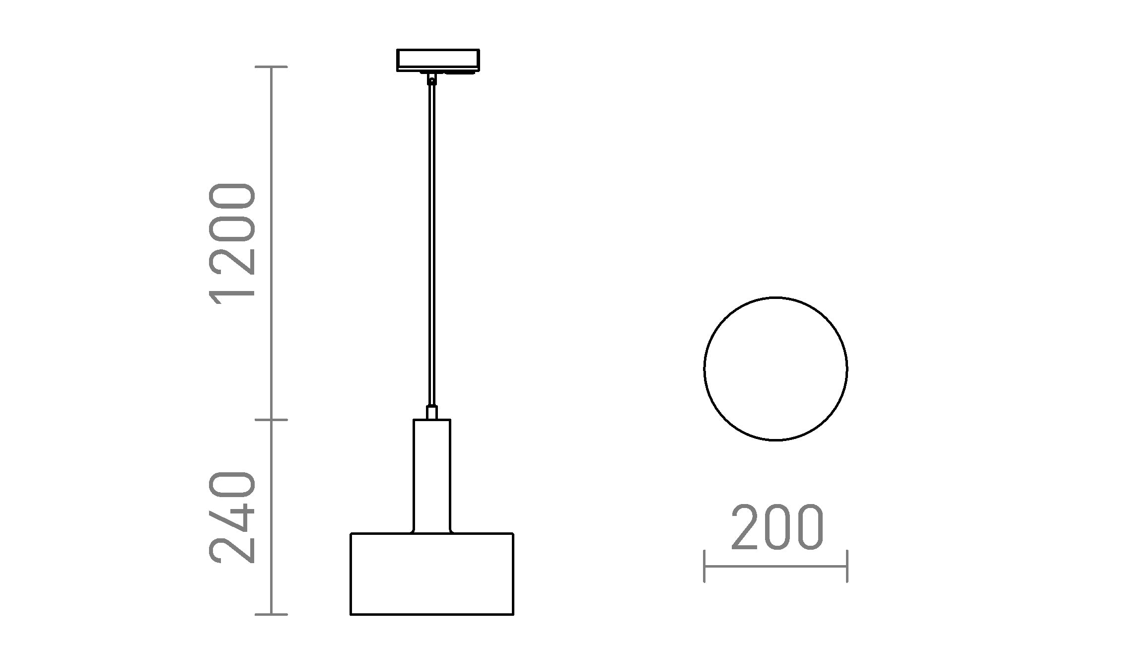 GIULIA 20 POUR RAIL MONOPHASÉ - Product sketch