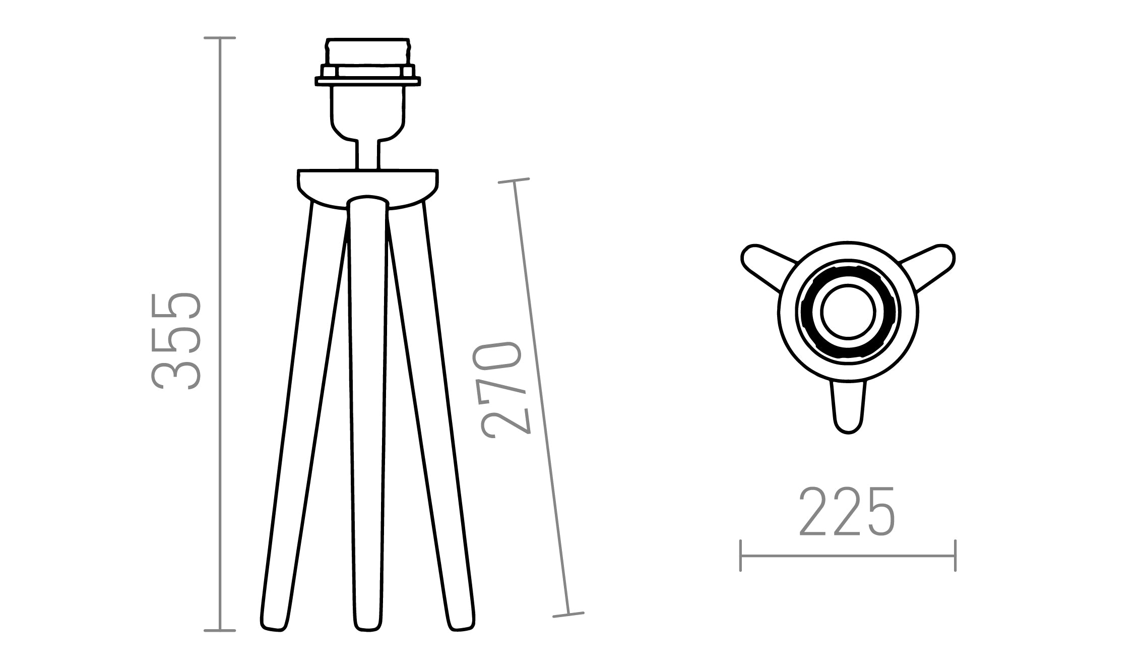 BASCO BASE DE TABLE - Product sketch