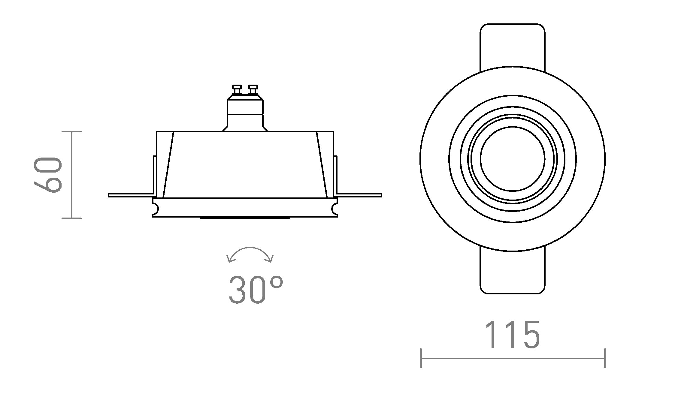 DAYTONA INCLINABLE - Product sketch