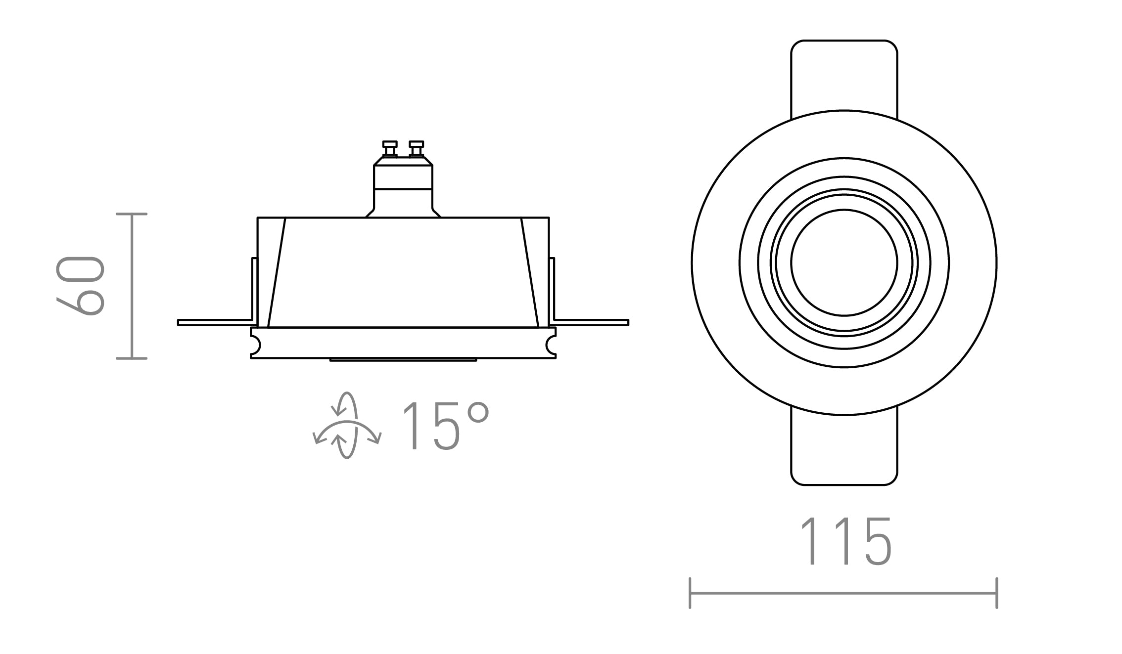 DAYTONA INCLINABLE - Product sketch