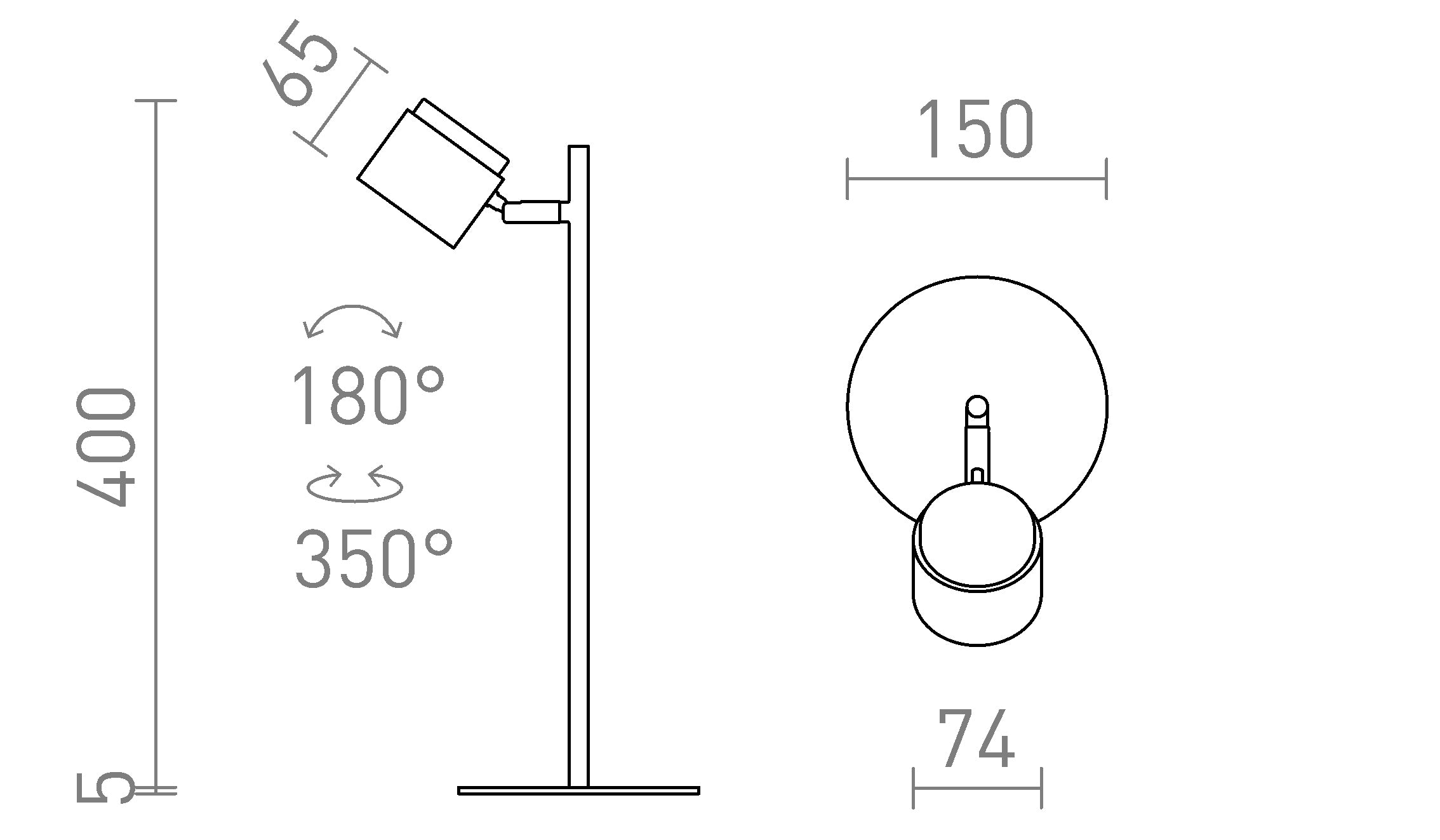 NOVA LAMPE DE TABLE - Product sketch