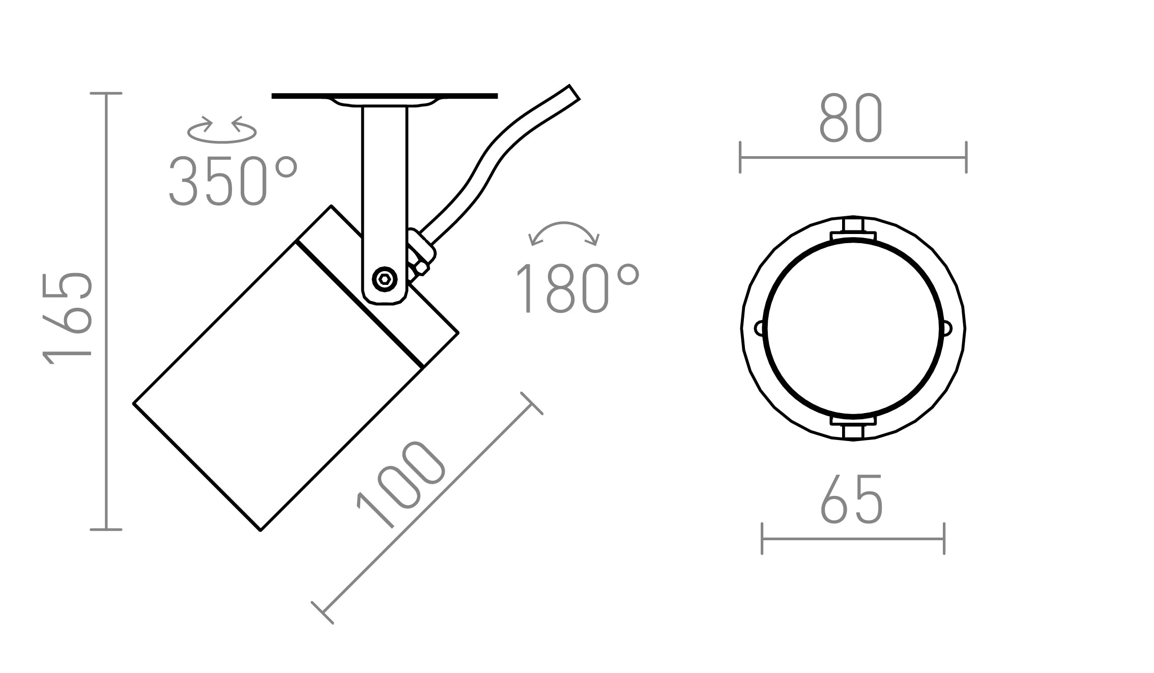 NAVONA PLAFONNIER - Product sketch