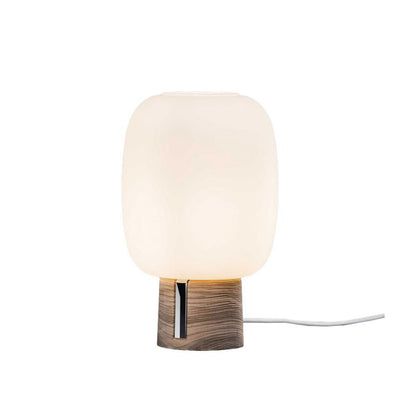 RENDL table lamp SANTACHIARA T1   opal-colored glass/wood 230V LED E14 8W 1C15000115401 1
