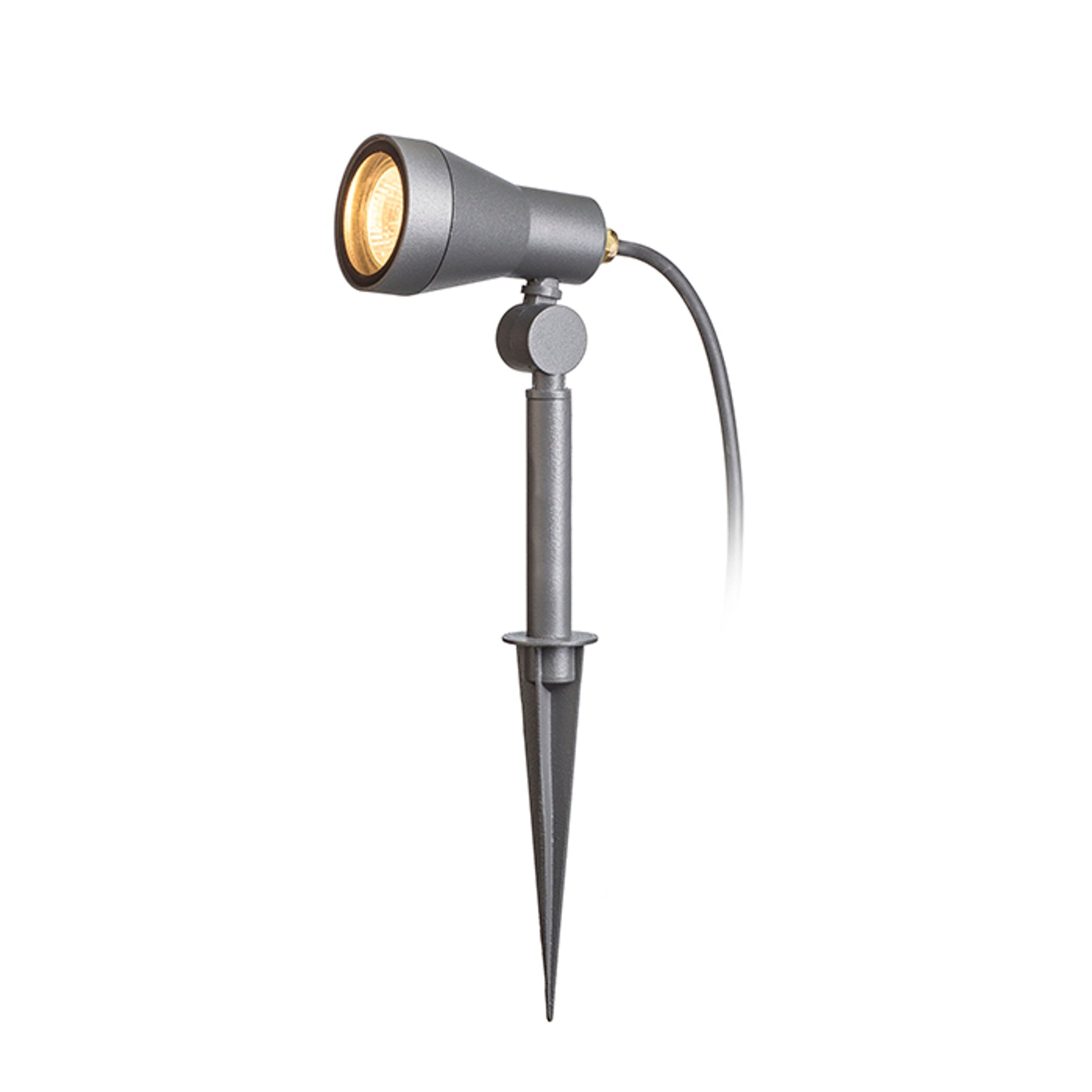 RENDL outdoor lamp DIREZZA on spike anthracite grey 230V GU10 35W IP54 R10431 1