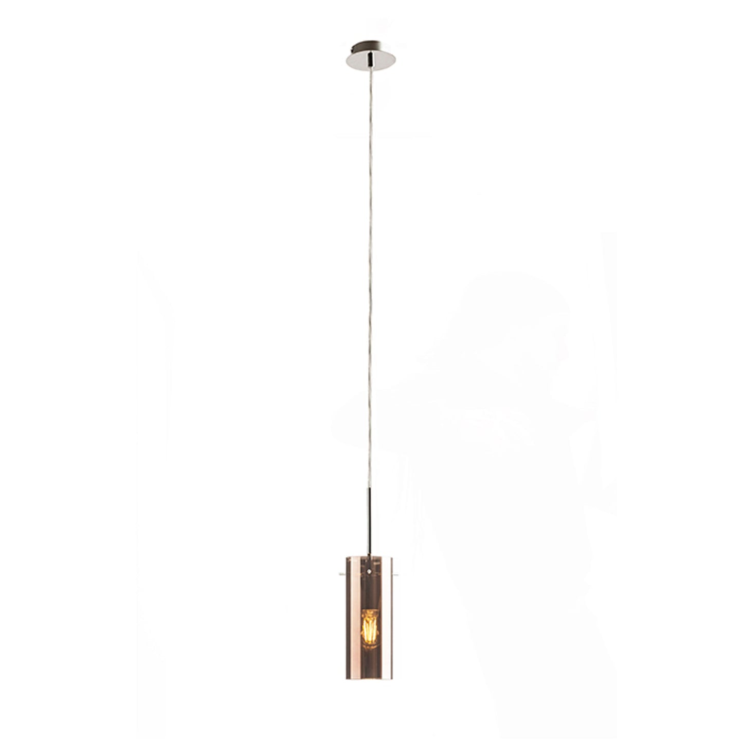 RENDL pendant lamp SANSSOUCI I pendant  copper-tinted glass 230V LED E27 15W R10511 3