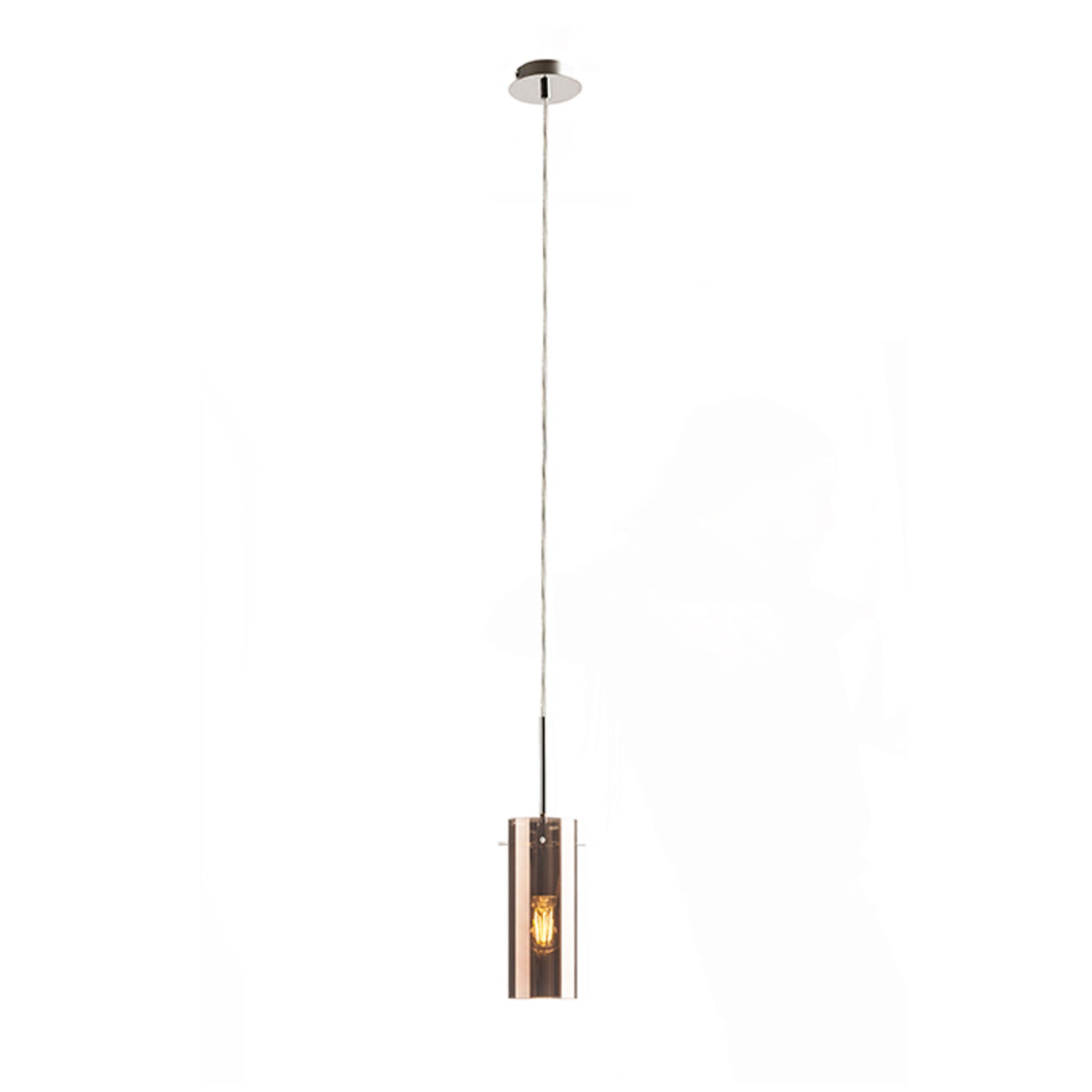 RENDL pendant lamp SANSSOUCI I pendant  copper-tinted glass 230V LED E27 15W R10511 3