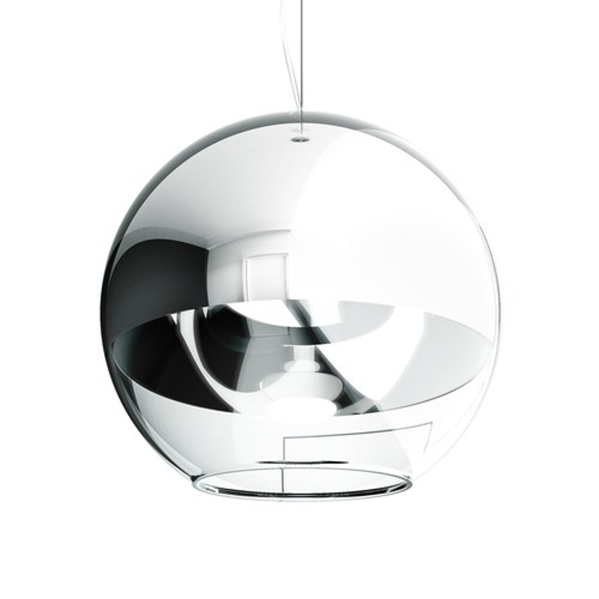 RENDL pendant lamp BEAU MONDE 35 pendant  chrome-tinted glass/clear glass 230V LED E27 15W R10516 3