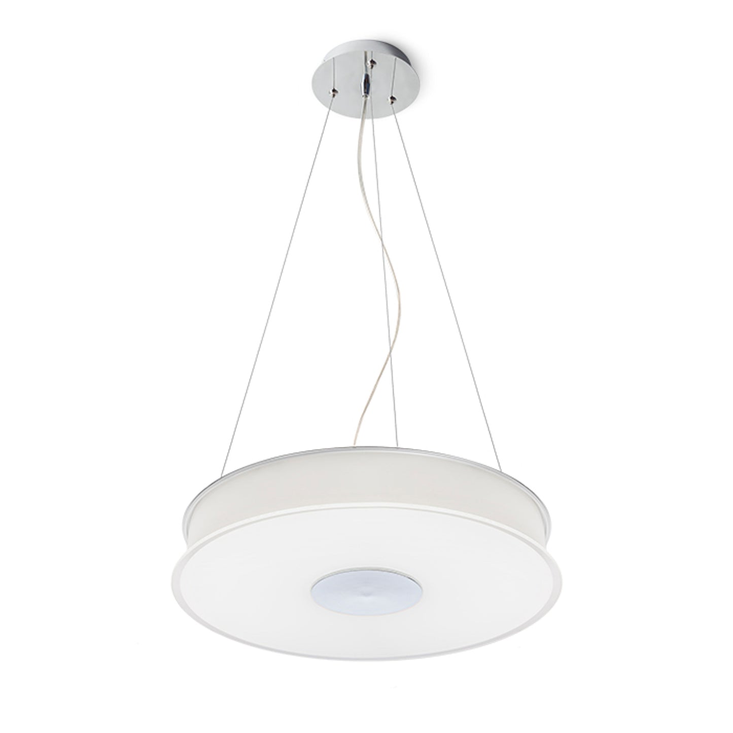 RENDL pendant lamp ASTERI pendant  satinated glass/chrome 230V 2GX13 40W R10626 1