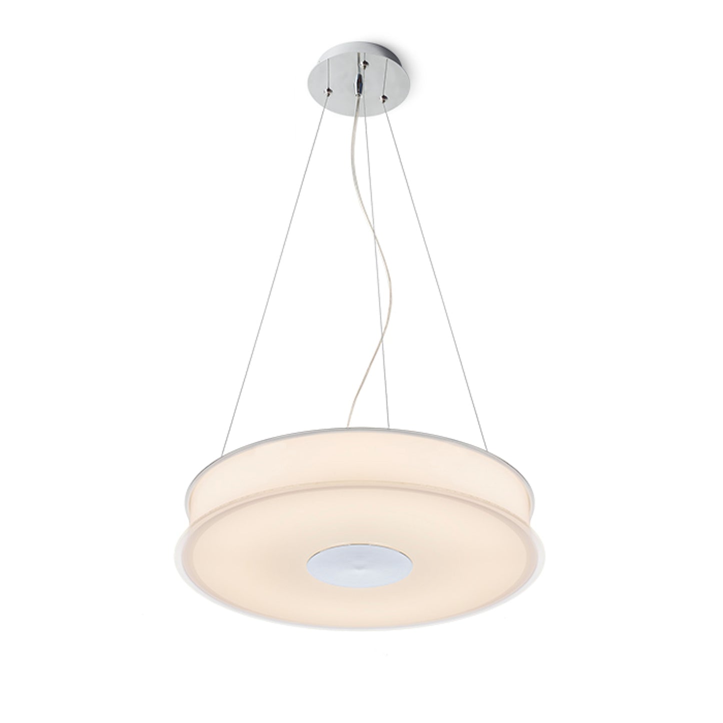 RENDL pendant lamp ASTERI pendant  satinated glass/chrome 230V 2GX13 40W R10626 2