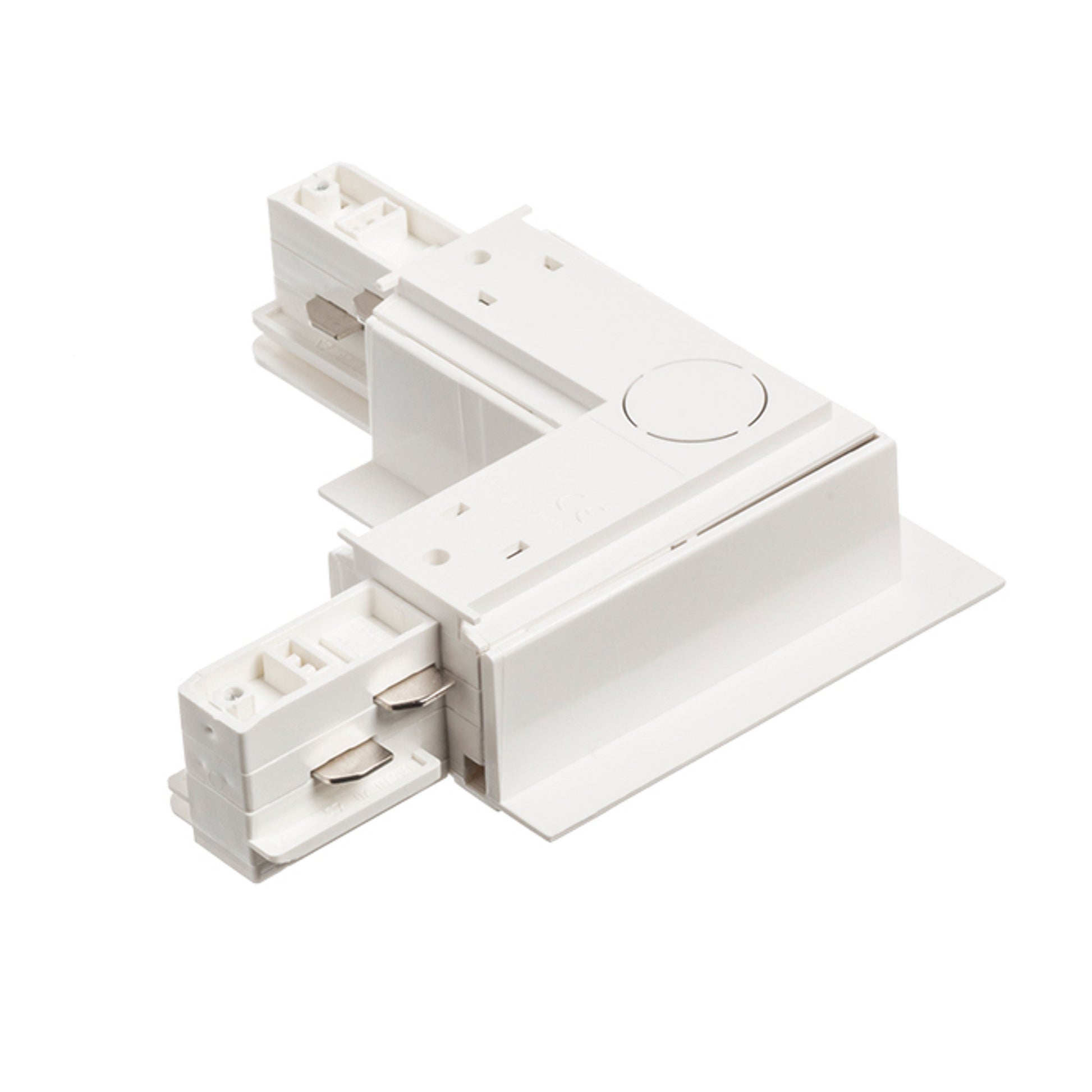 RENDL 3-circuit track system EUTRAC L connector for recessed 3-circuit tracks (inner polarity white  230V  R11345 2