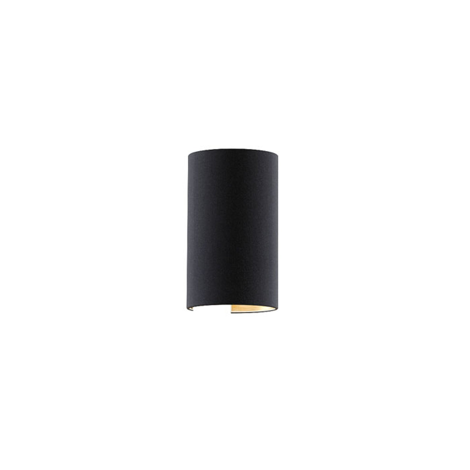 RENDL wall lamp RON W 15/25 wall  Polycotton black/copper foil 230V LED E27 15W R11368 1