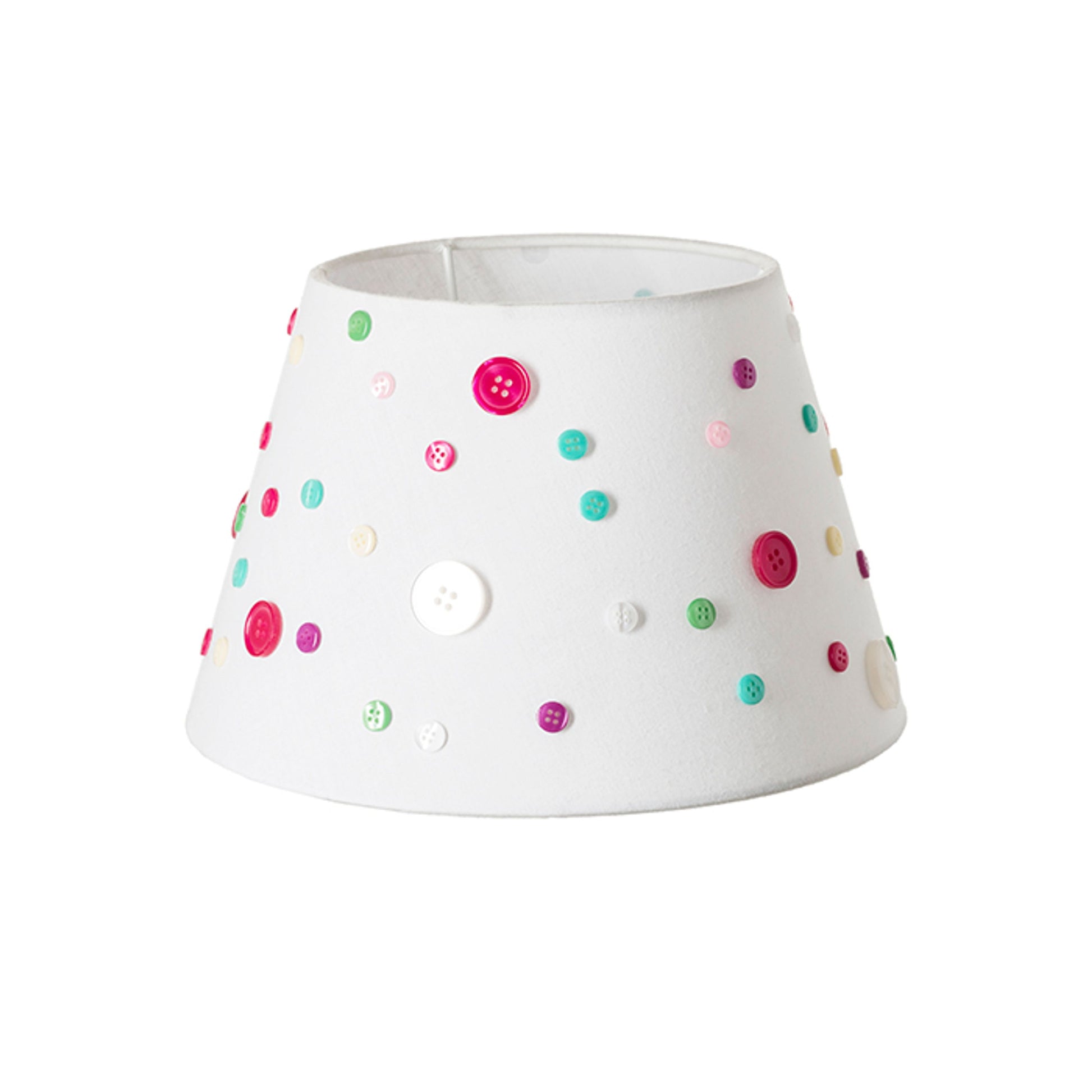 RENDL shades, shade bases, pendent sets DELISA 25/16 shade white buttons  max. 28W R12388 5