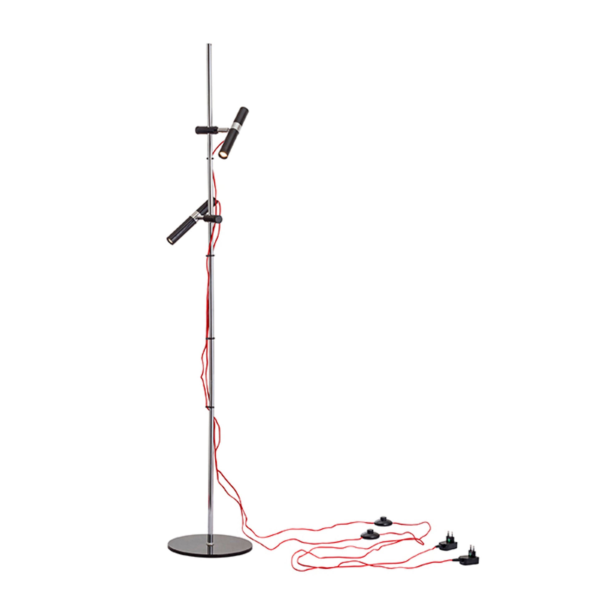 RENDL floor lamp VIPER FL  black chrome 230V LED 2x3W 60°  3000K R12463 7