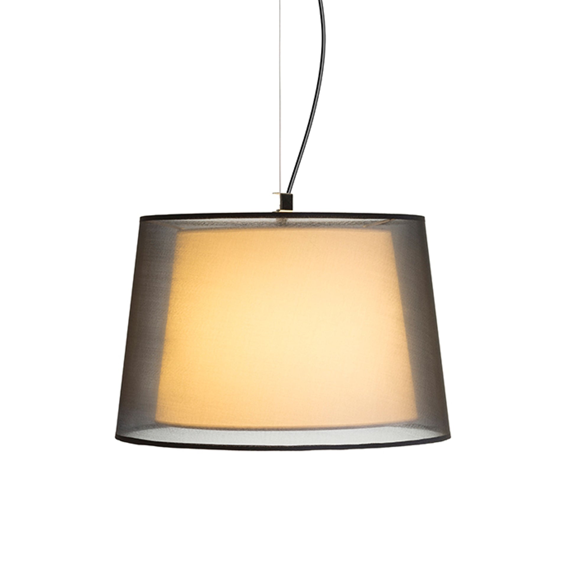 RENDL pendant lamp ESPLANADE pendant transparent black/white chrome 230V LED E27 15W R12483 6